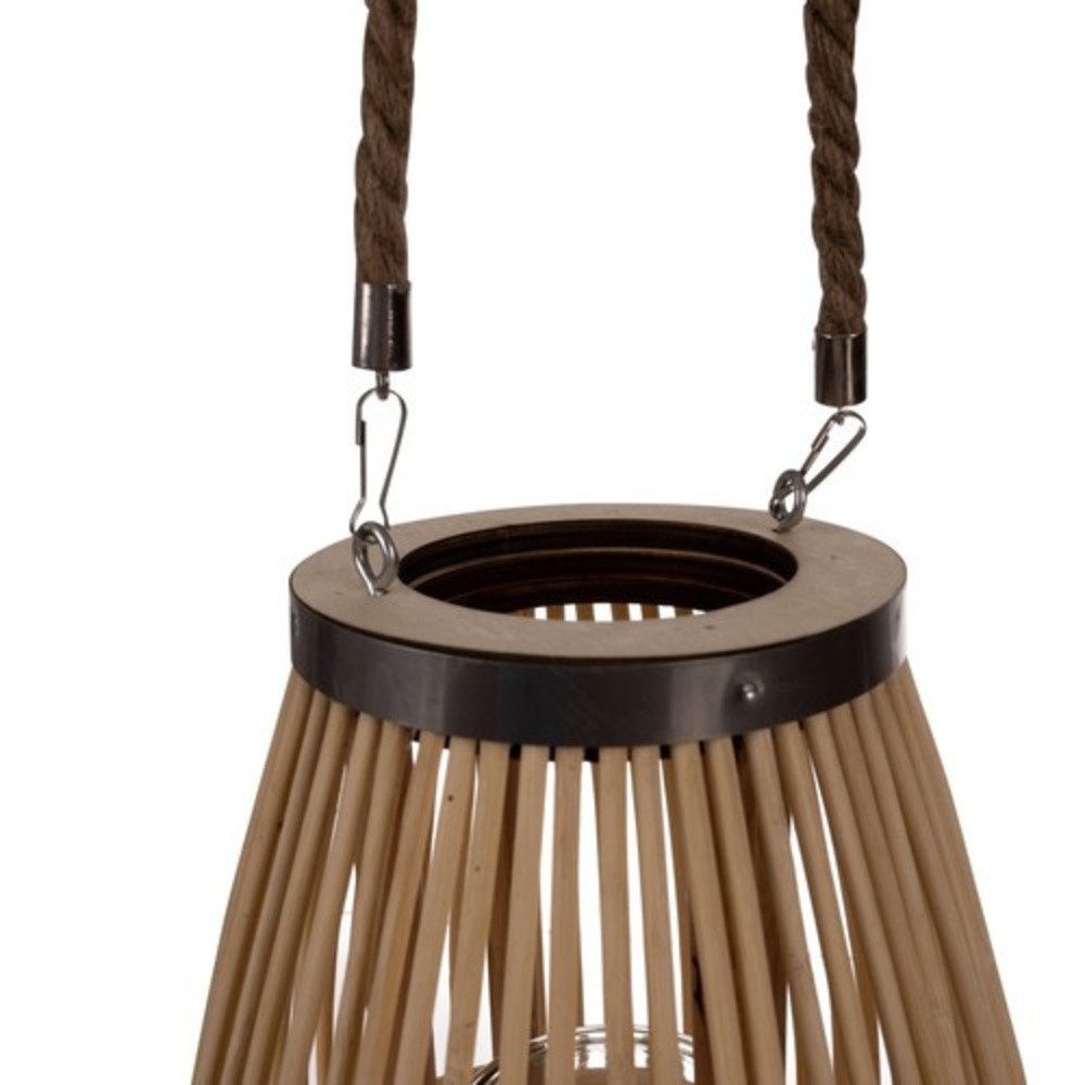 Ruhhy Kerzenlaterne Bambus-Rattan-Laterne (Spar-Set, 1 St., dekorativ), stilvolles Ambiente auf Terrasse oder im Innenraum schafft – Bild 4 von 5