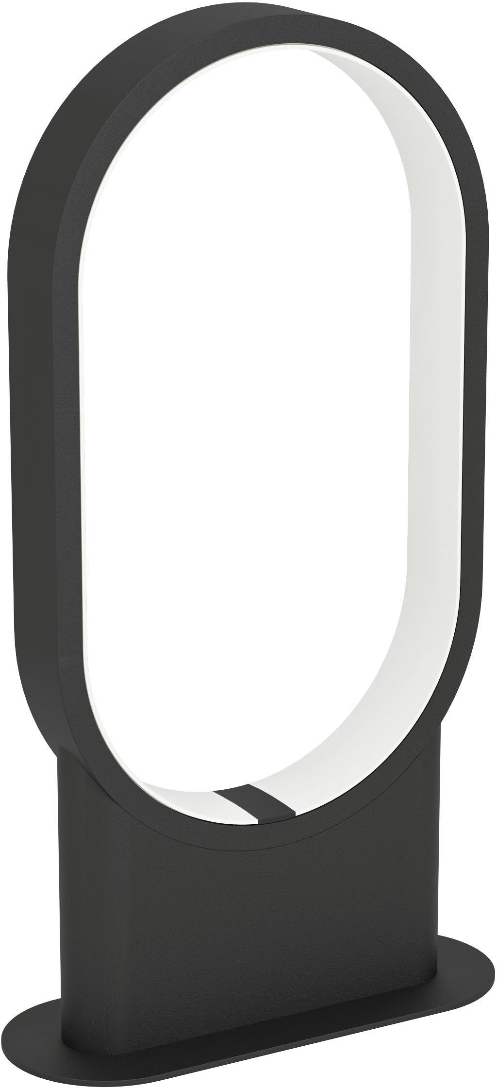 EGLO Tischleuchte CODRIALES, LED fest integriert, Warmweiß, Tischleuchte in schwarz aus Alu - 10,8W - Warmweiß | Tischlampen