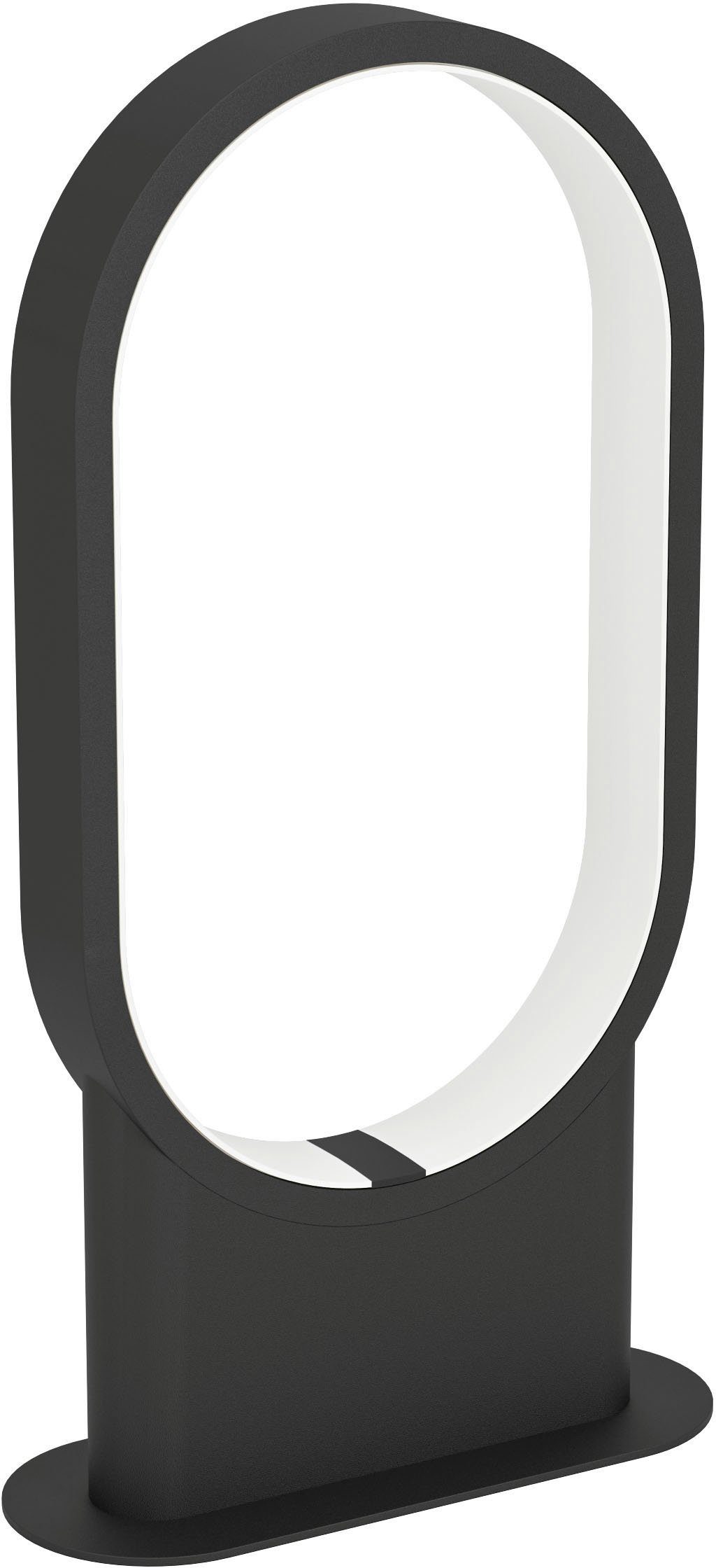 EGLO Tischleuchte CODRIALES, LED fest integriert, Warmweiß, Tischleuchte in schwarz aus Alu - 10,8W - Warmweiß