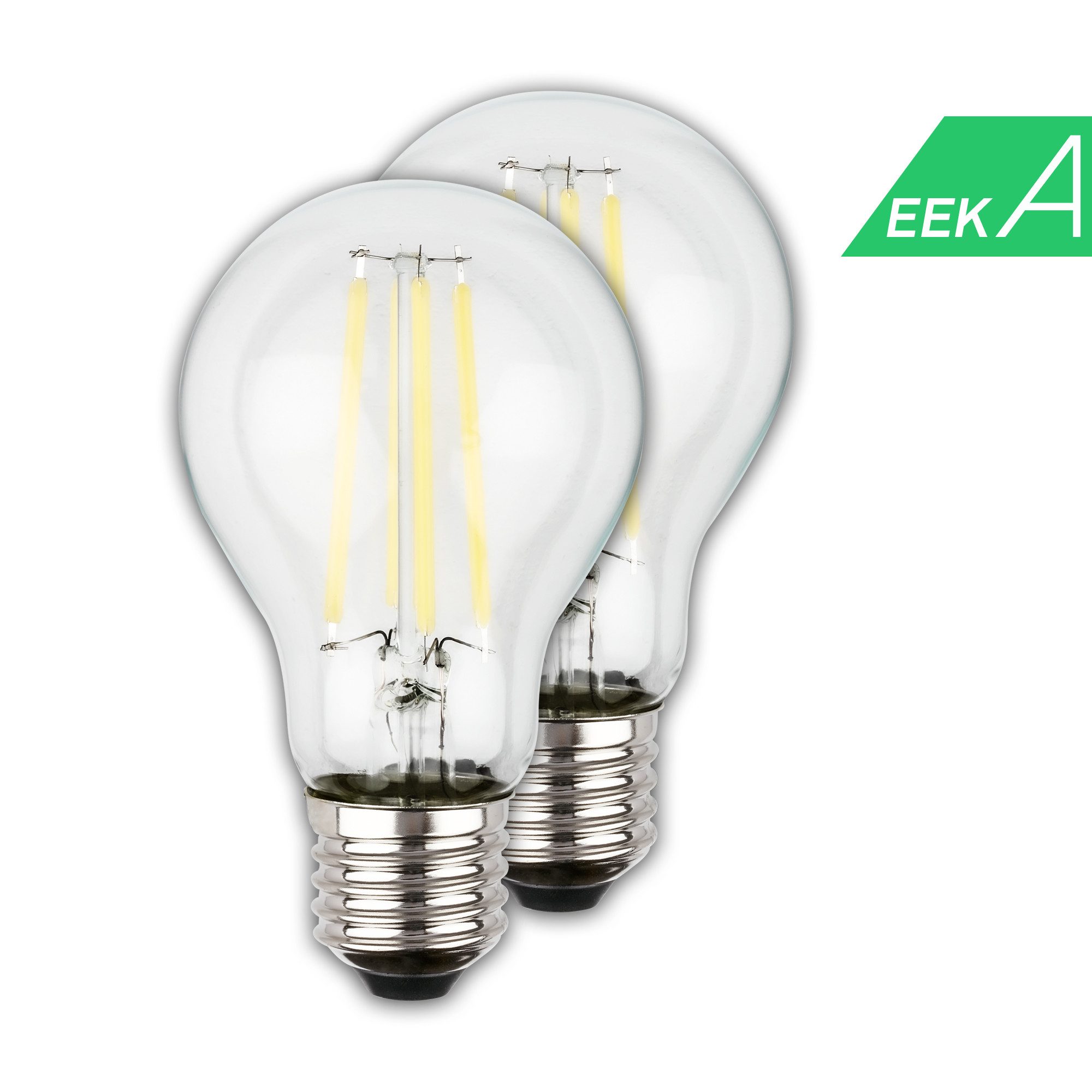 Briloner Leuchten LED-Leuchtmittel 2er Set EEK A Warmweißes Licht, GU10, E27, E14