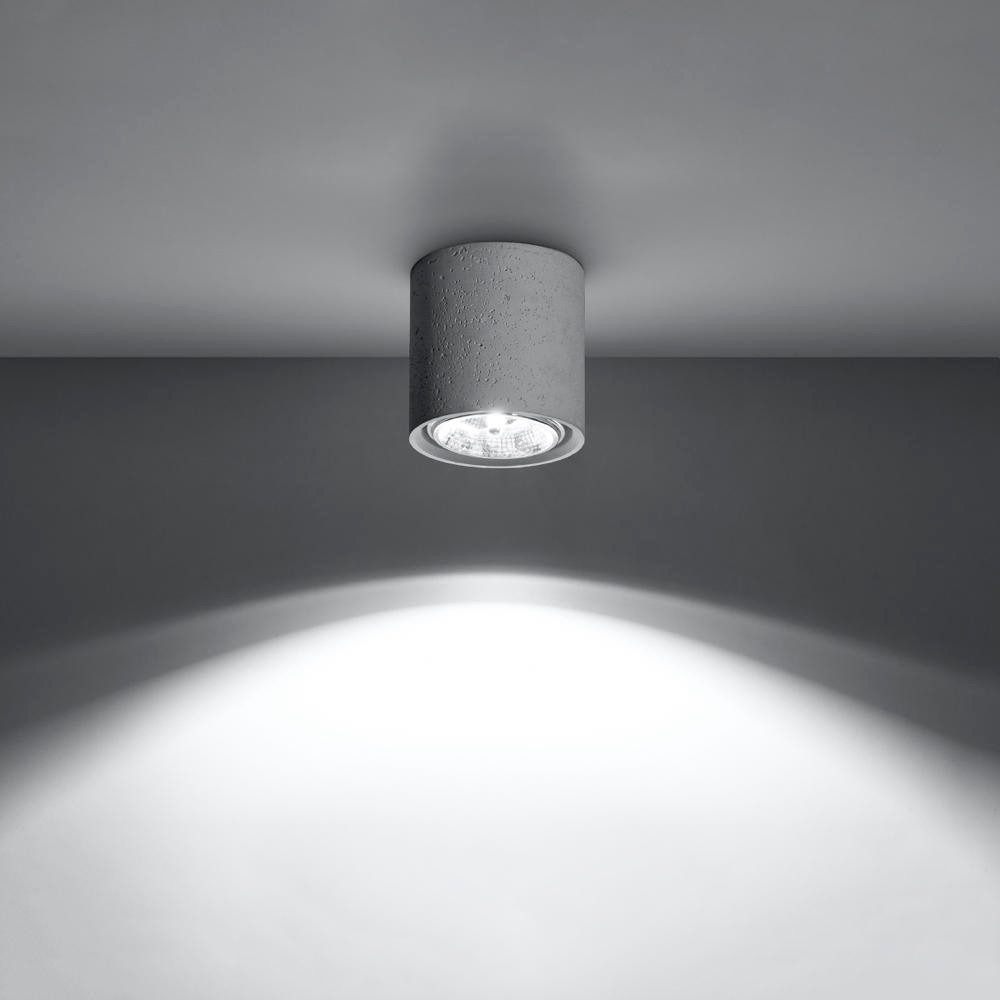 famlights Deckenstrahler famlights, Deckenaufbauspot Cliff in Grau GU10