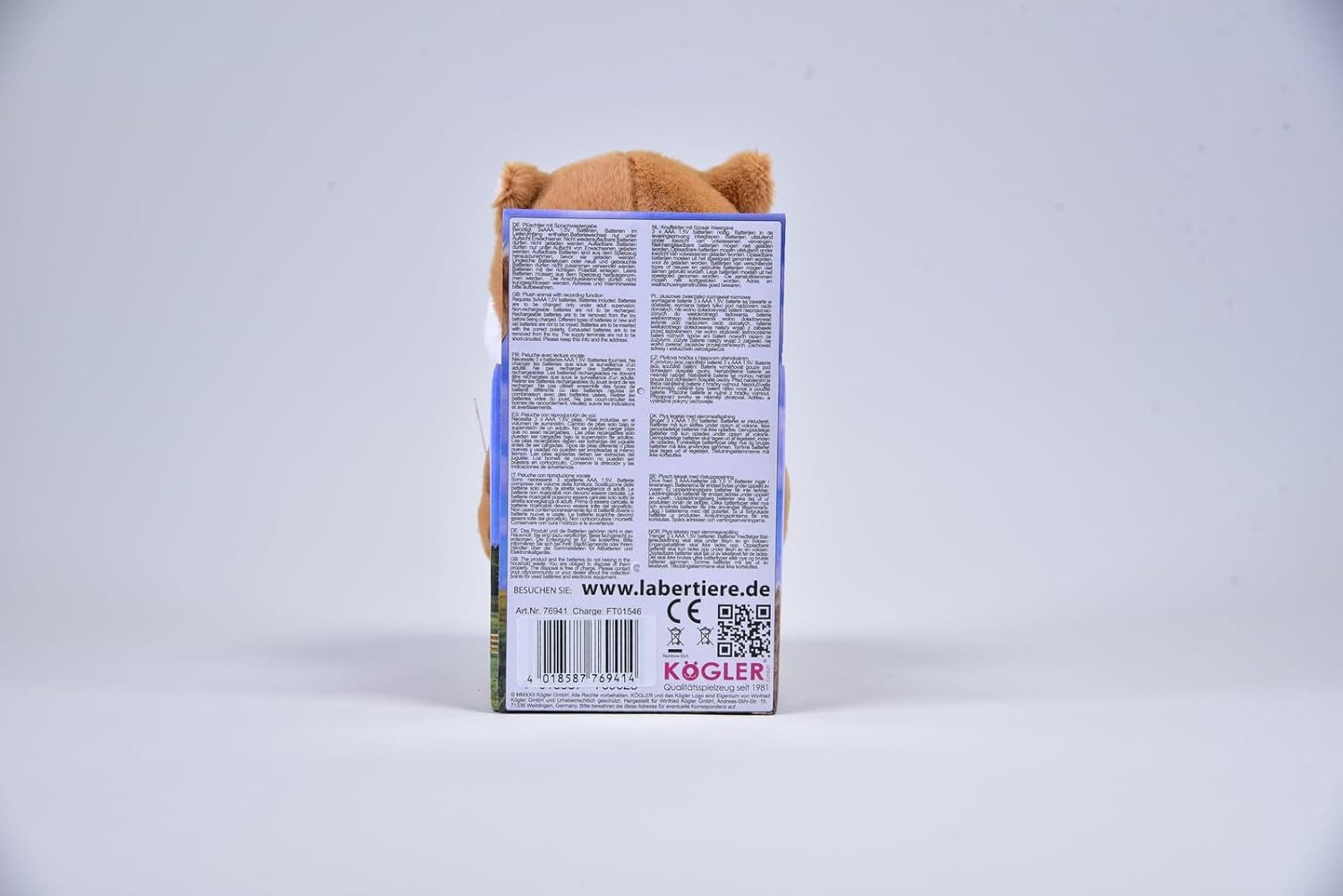 Kögler Plüschfigur Labertier Hamster Schnuffi plappert Alles nach und beweg günstig online kaufen