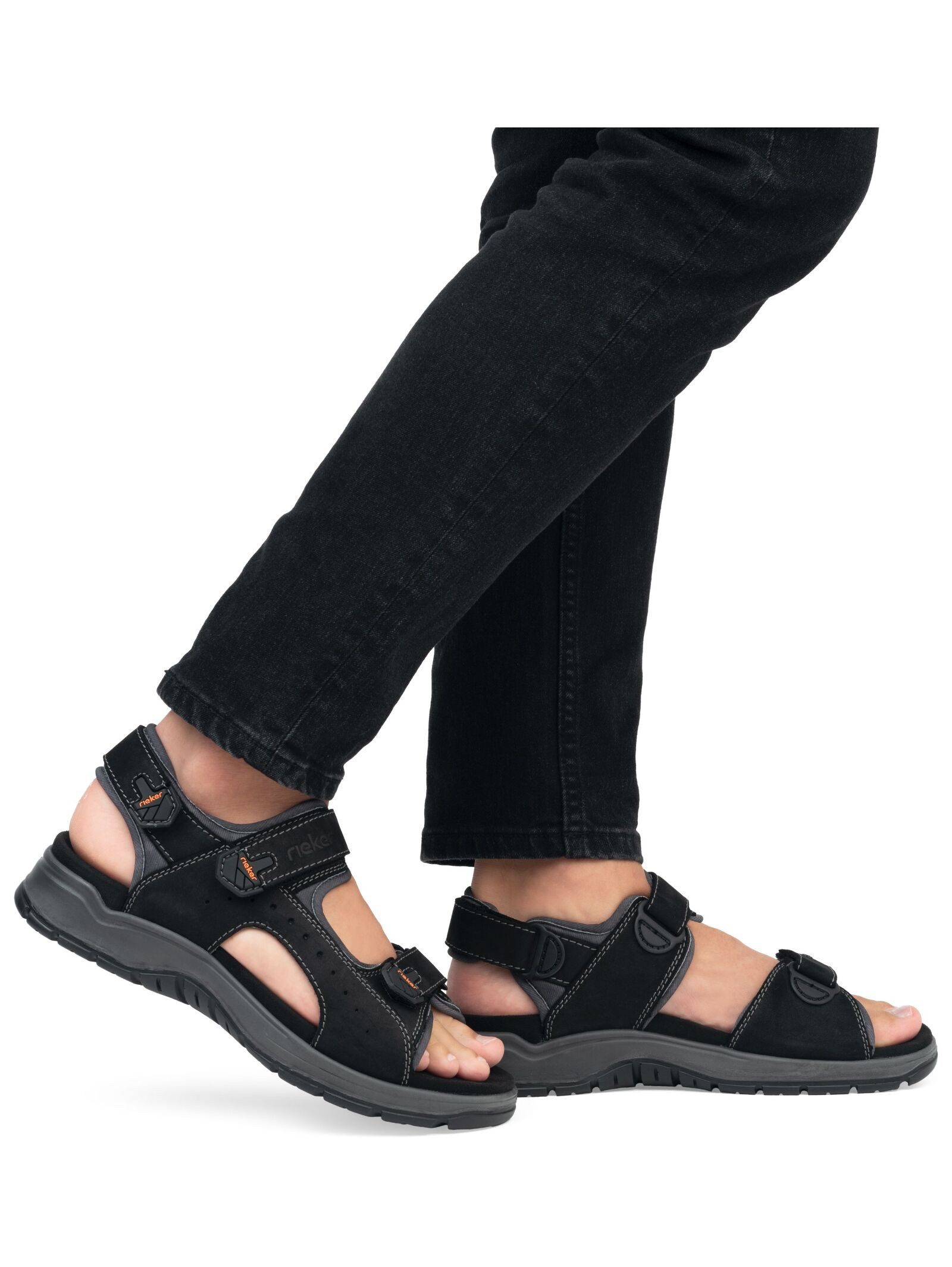 Rieker Wanderschuhe Leder/Textil . Trekkingsandale