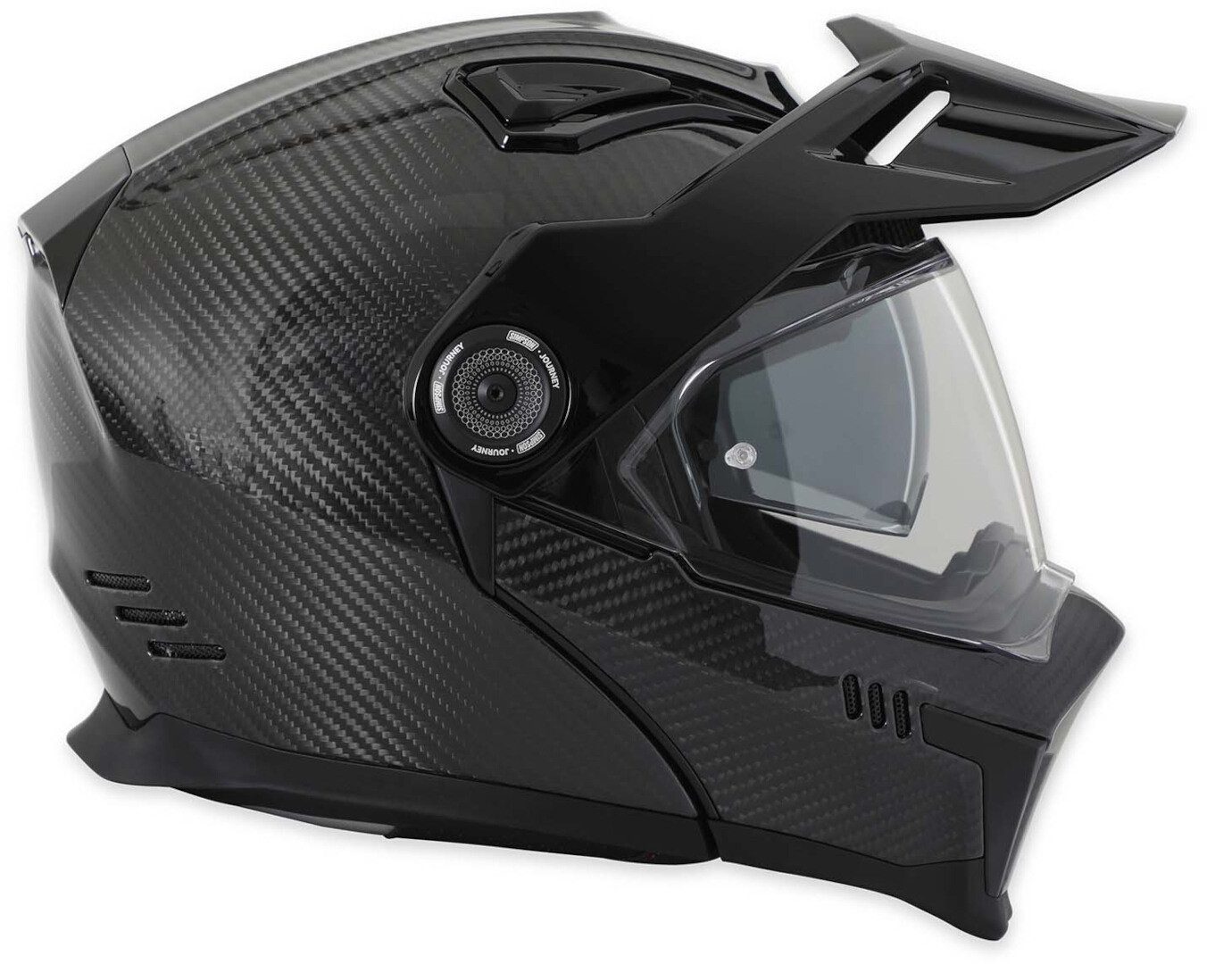 Simpson Motorradhelm Journey Carbon Motocross Helm, integriertes Sonnenvisier