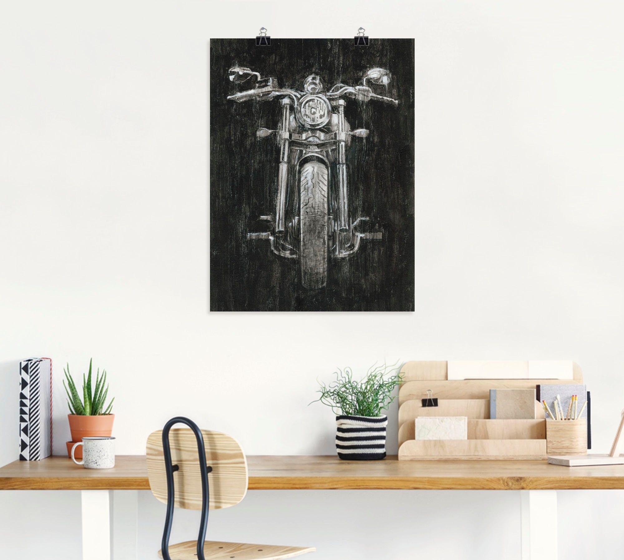 Artland Wandbild Eisernes Pferd I, versch. (1 Leinwandbild, & Größen Wandaufkleber oder Roller Motorräder in St), Alubild, Poster als
