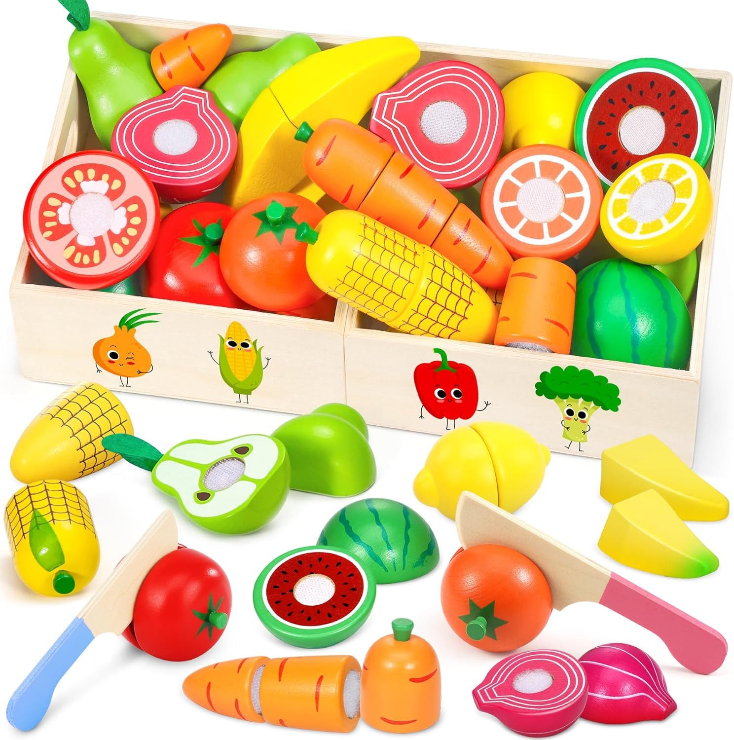 Spiellebensmittel Kinderküche ZubehöR Holz - Spielküche ZubehöR Holz