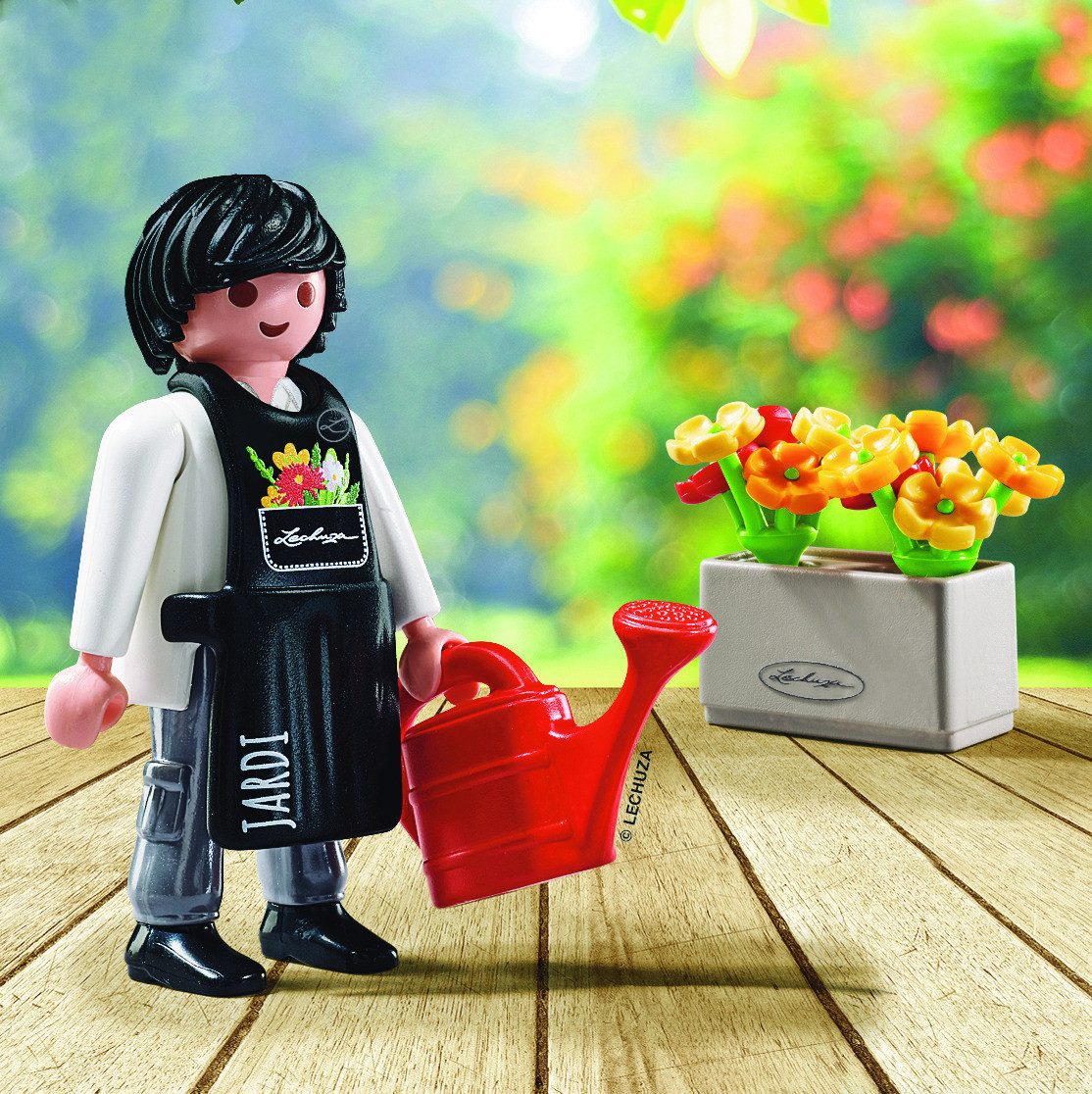 Lechuza® Gartenfigur Lechuza Dekofigur Playmobil® Gärtner Mini günstig online kaufen