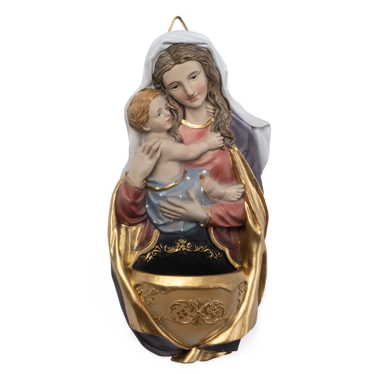 Moritz Dekofigur Madonna mit Kind in Wandnische – 18,5 cm, Polyresin Figure günstig online kaufen