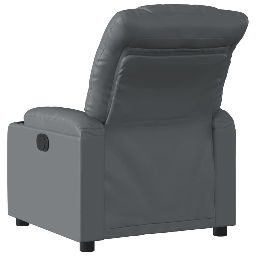 vidaXL Sessel Relaxsessel Grau Kunstleder (1-St) günstig online kaufen
