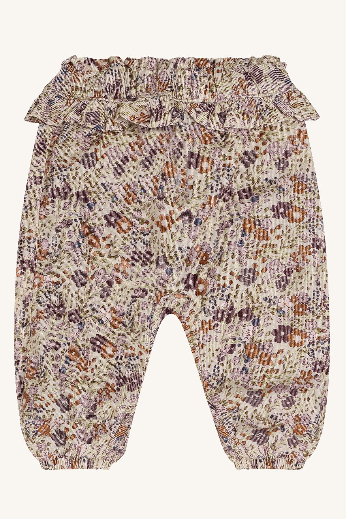 Hust & Claire Cordhose Baby Mädchen Cordhose mit Blumenmuster und Rüschenbund