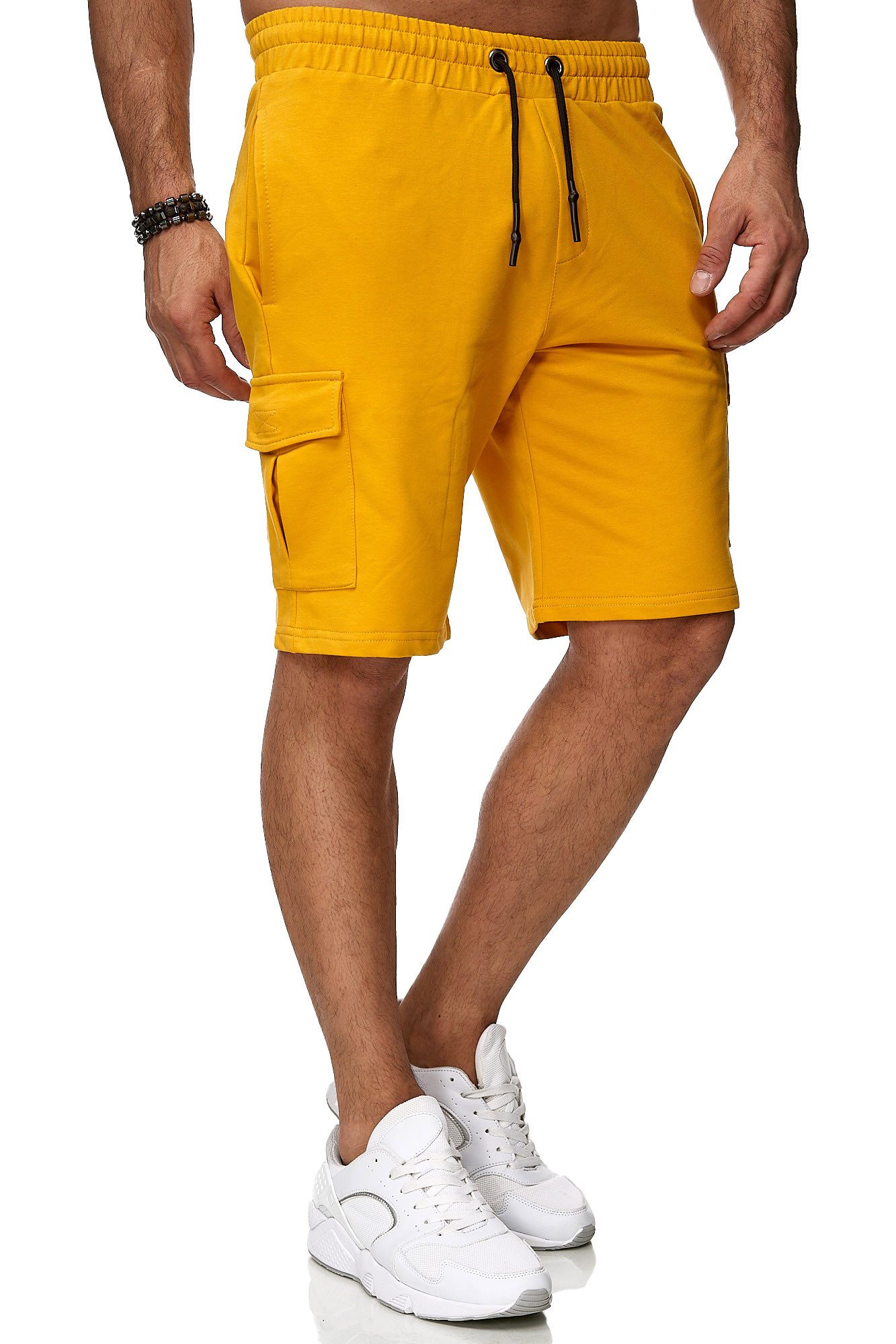 Reslad Sweatshorts Reslad Kurze Hose Herren Cargo Bermuda Shorts Jogginghose Sport-Hose (1-tlg) Sweatshorts Jogginghose mit Cargo-Taschen
