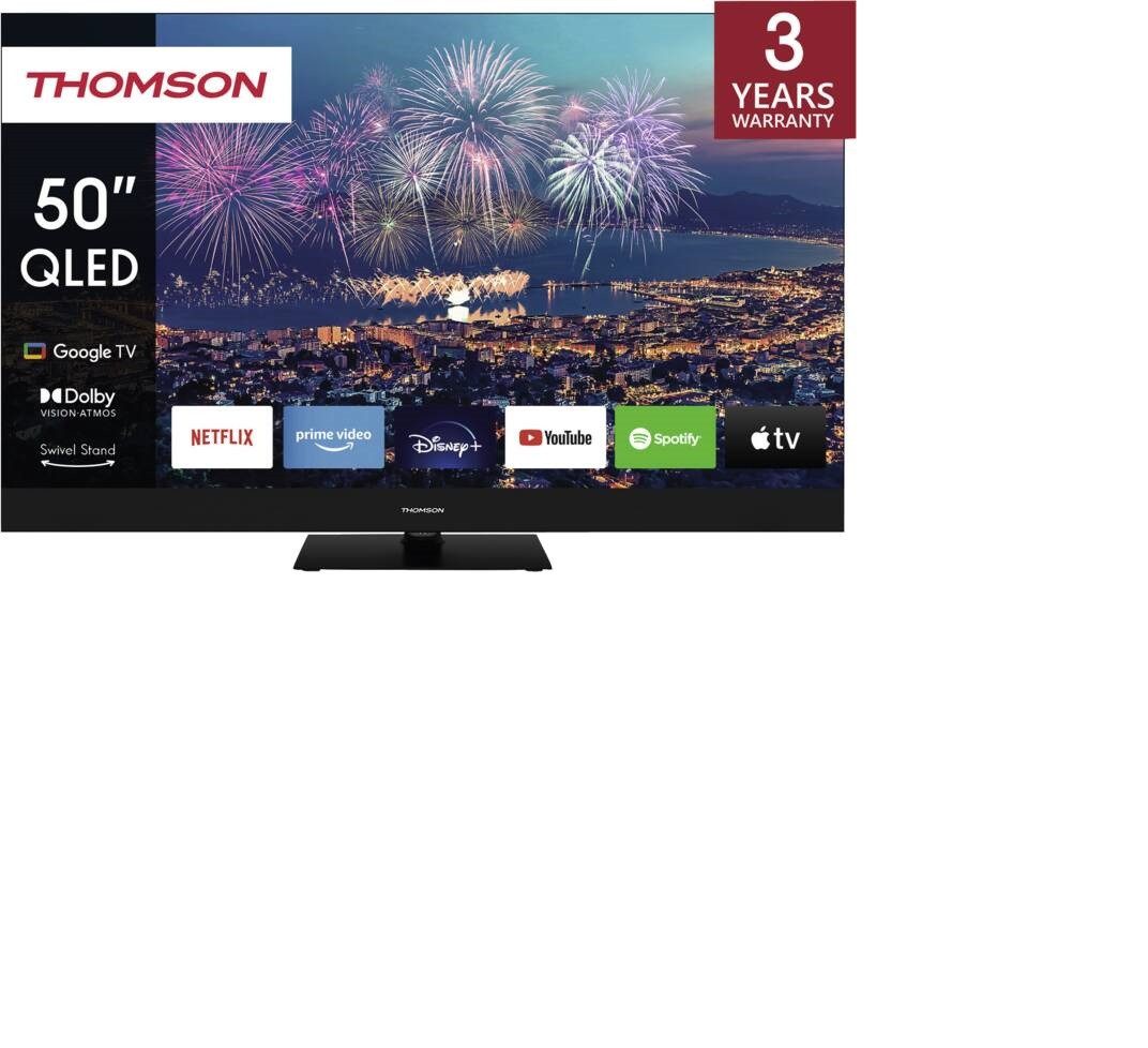 Thomson 50 QG6C14 QLED-Fernseher (4K Ultra HD, SmartTV, Google TV-Betriebssystem, Direct LED-Backlight)