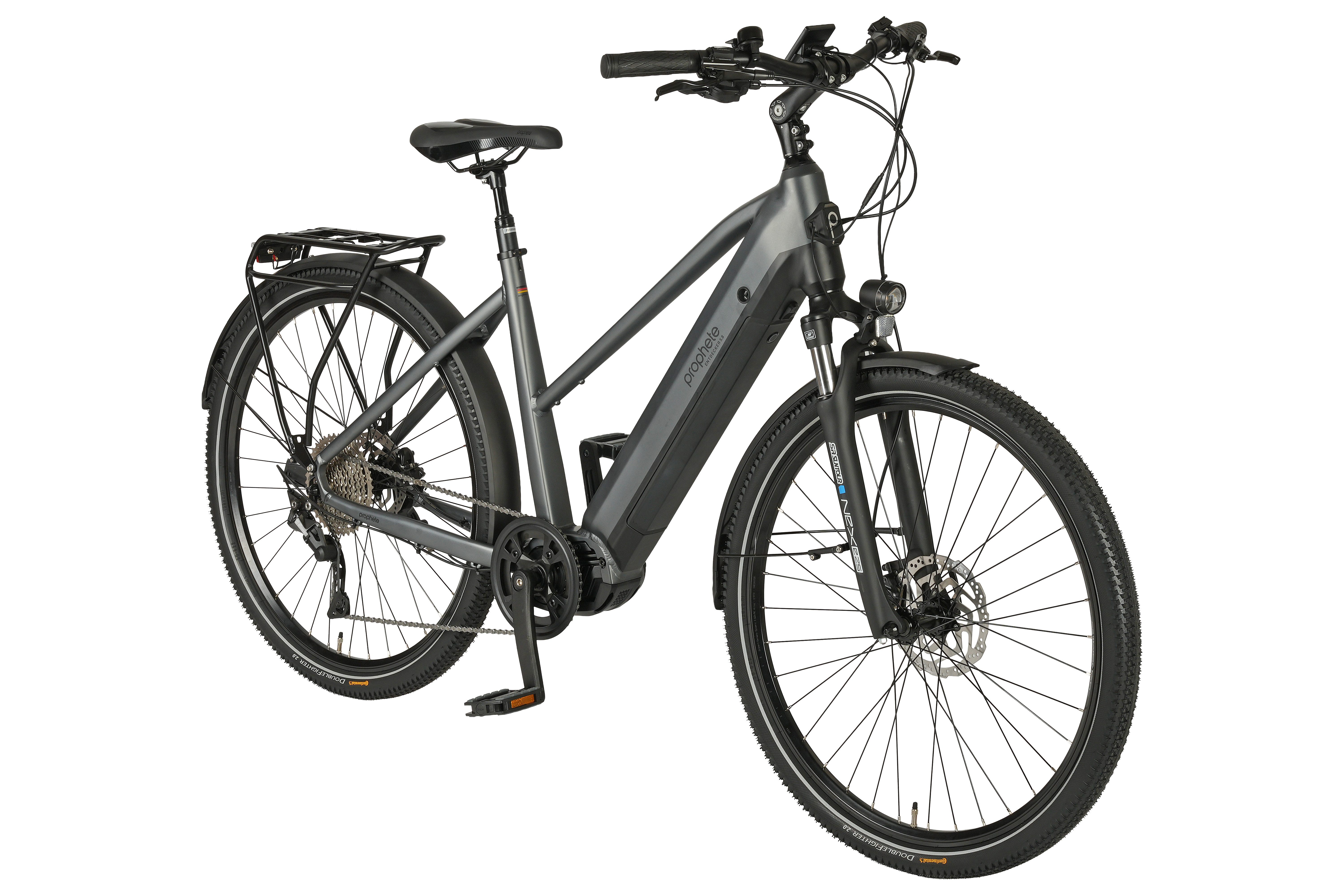 Prophete E-Bike Trekkingrad Entdecker 5.8, 10 Gang Shimano Deore Schaltwerk, Kettenschaltung, Mittelmotor, 720 Wh