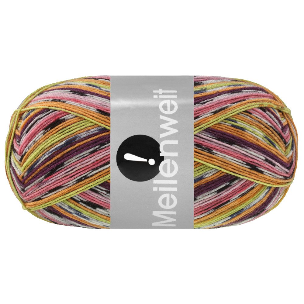 LANA GROSSA MEILENWEIT 100 g AKTION Häkelwolle, 420 m (hochwertige 4-fach Sockenwolle), 100 g