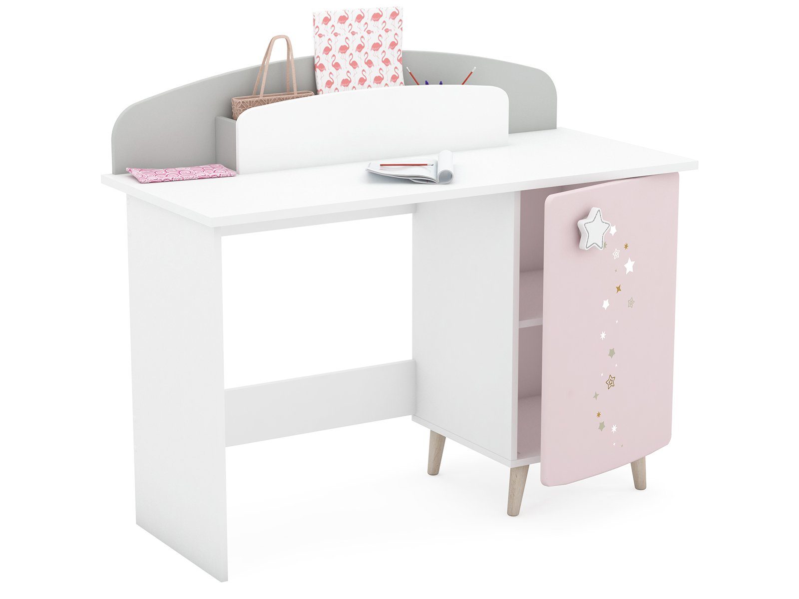 PREISBRECHER Kinderschreibtisch Savannah, 113,2 x 94,5 x 50 cm (B/H/T)