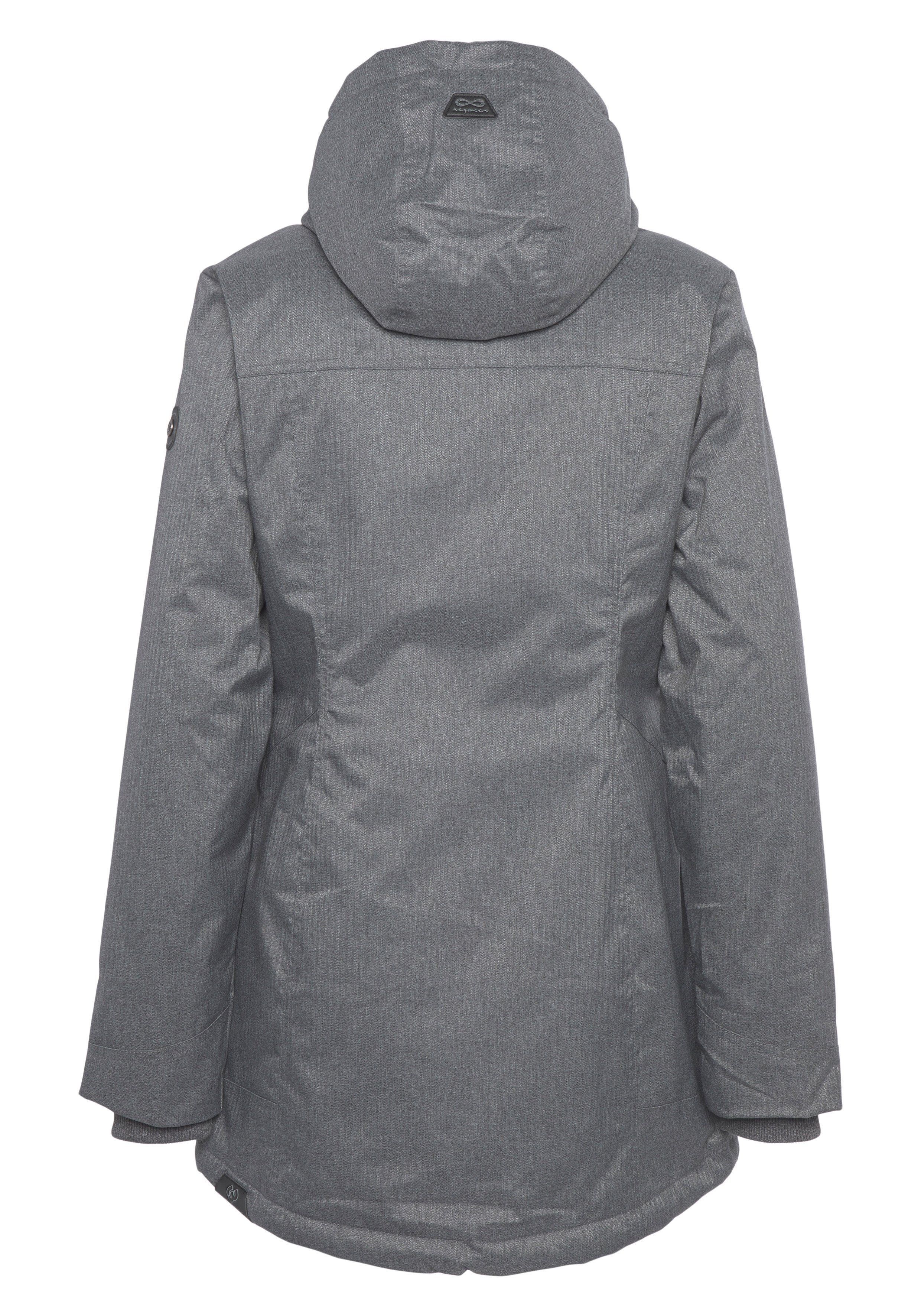 GREY Ragwear Parka Teddy-Fell-Innenfutter mit TUNNED