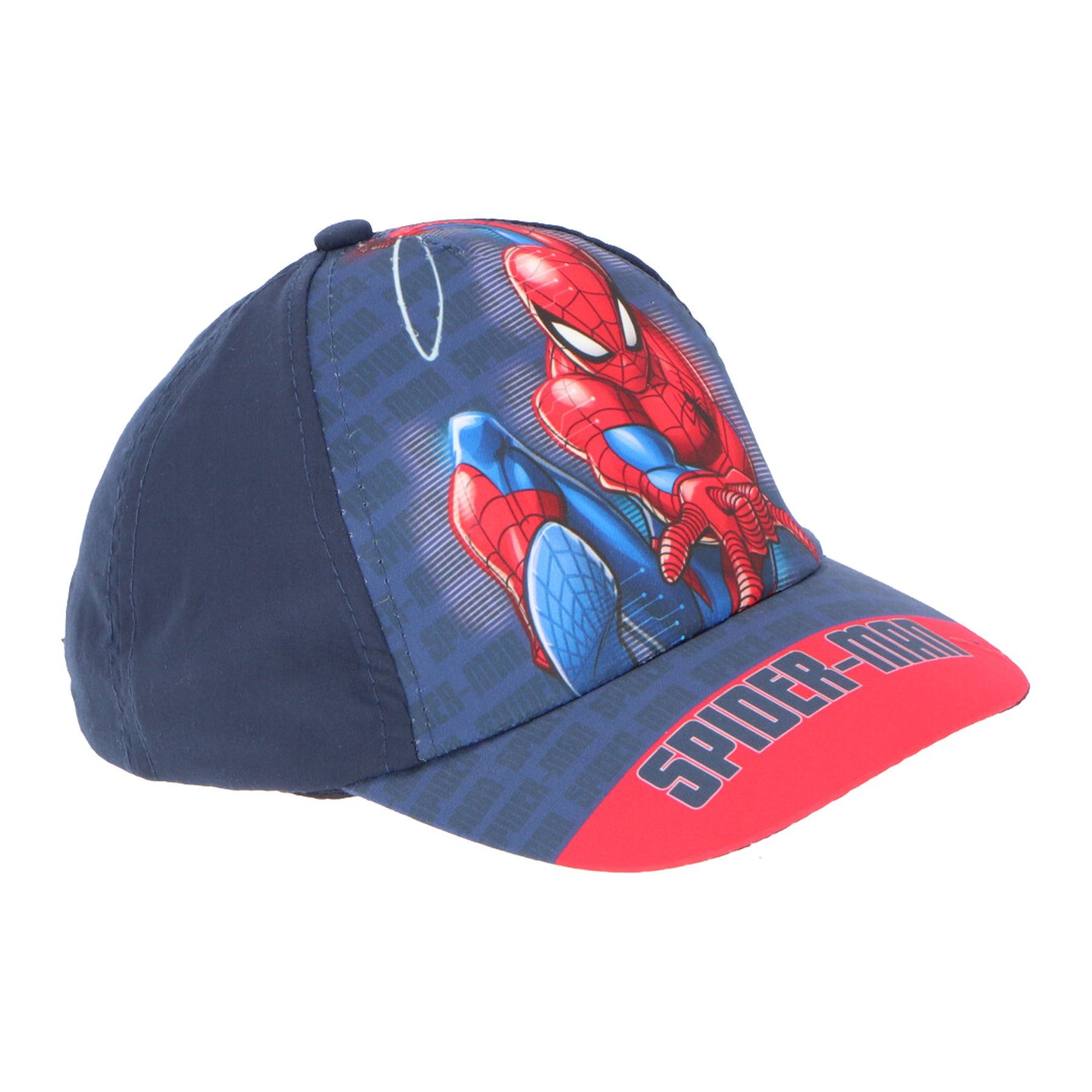 Mütze Spiderman Baseball Dunkelblau 52 Kappe Gr. 54 Cap Baseball Basecap bis Kinder MARVEL