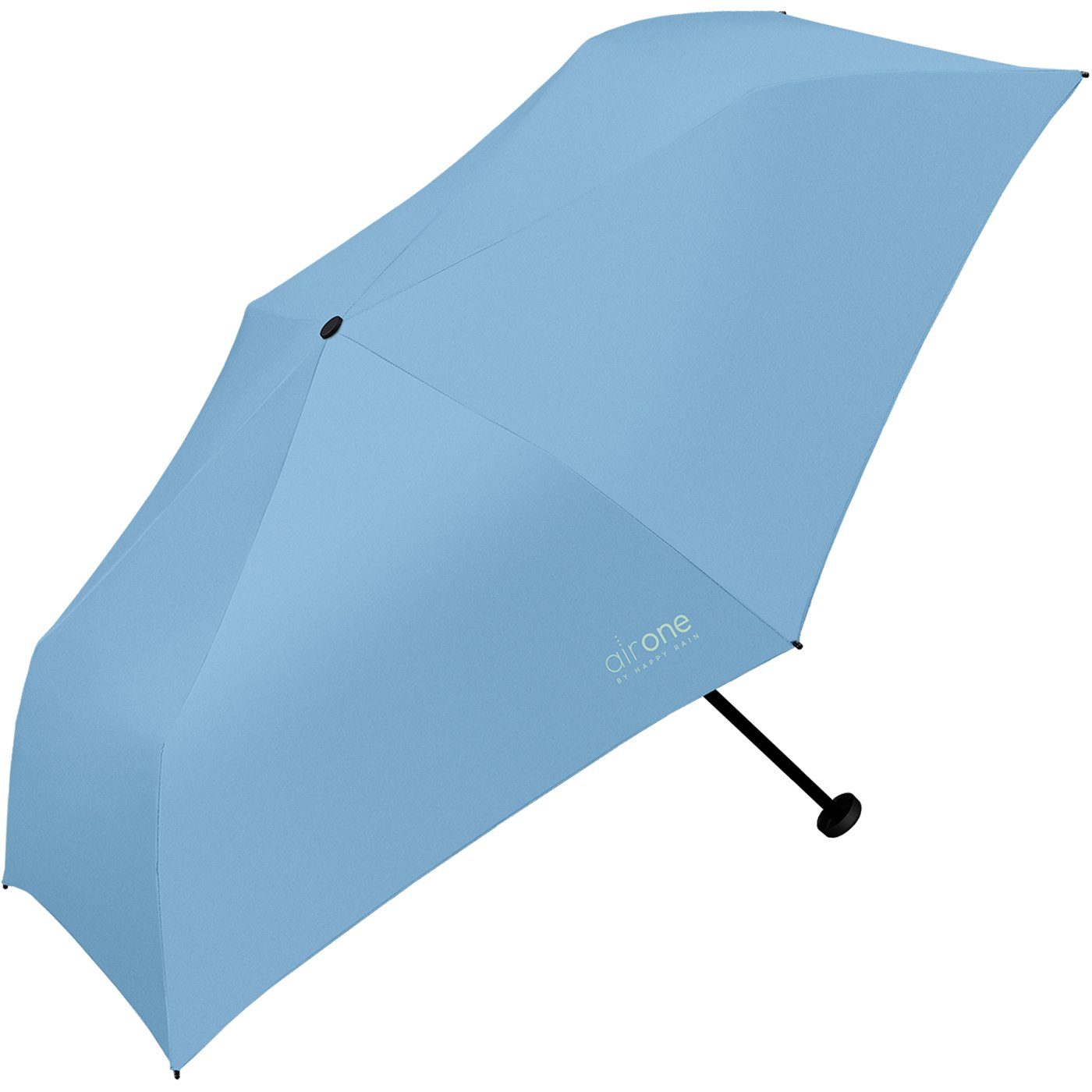 für blau RAIN One leichtester superleicht, perfekt - HAPPY - Taschenregenschirm Minischirm Air Gramm 99 Mini-Schirm Untewegs