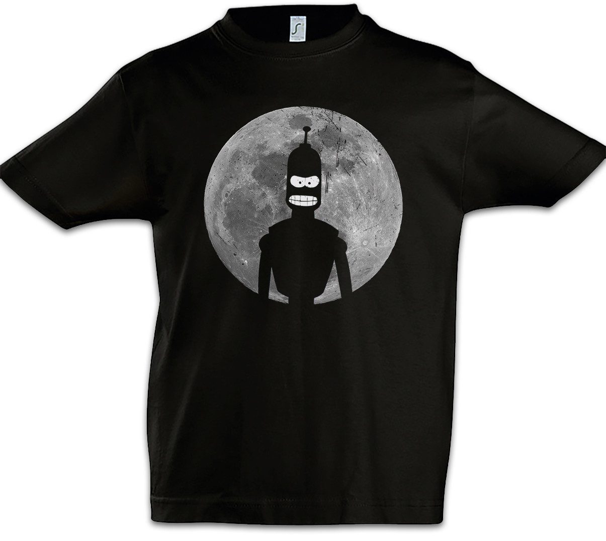 Print-Shirt Robot Moon II Kinder T-Shirt Mond Cartoon Robot Bender Comic Bending