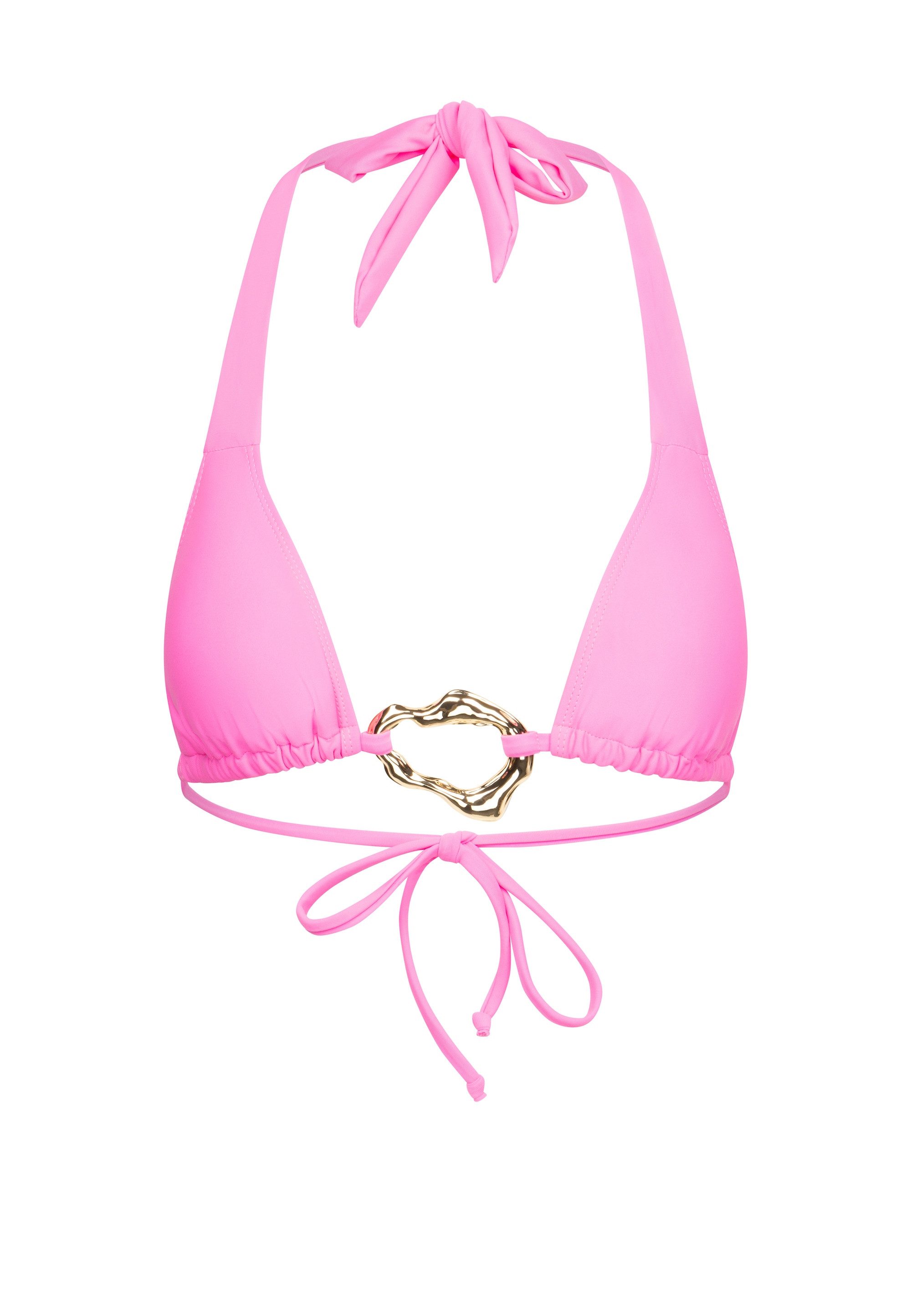 Moda Minx Triangel-Bikini-Top IRREGULAR HOOP SINGLE HOOP TRIANGLE TOP (1-St), mit edlem Schmuckelement
