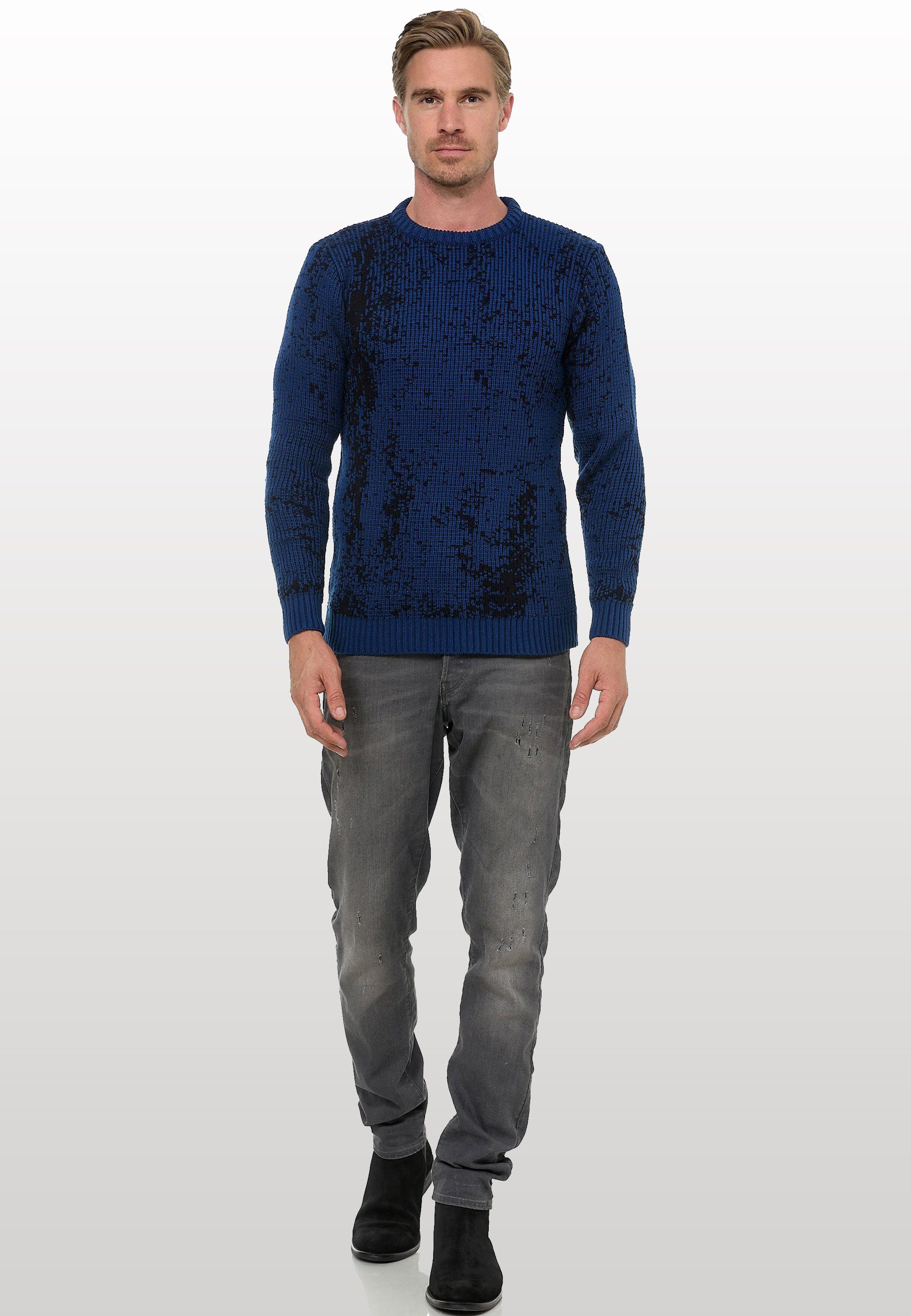 Rusty Neal Strickpullover im angesagten zweifarbigen günstig online kaufen