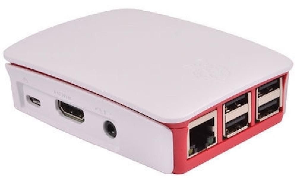PC-Gehäuse offizielles Raspberry Pi Gehäuse rot/weiß für 3 Modell B / B+
