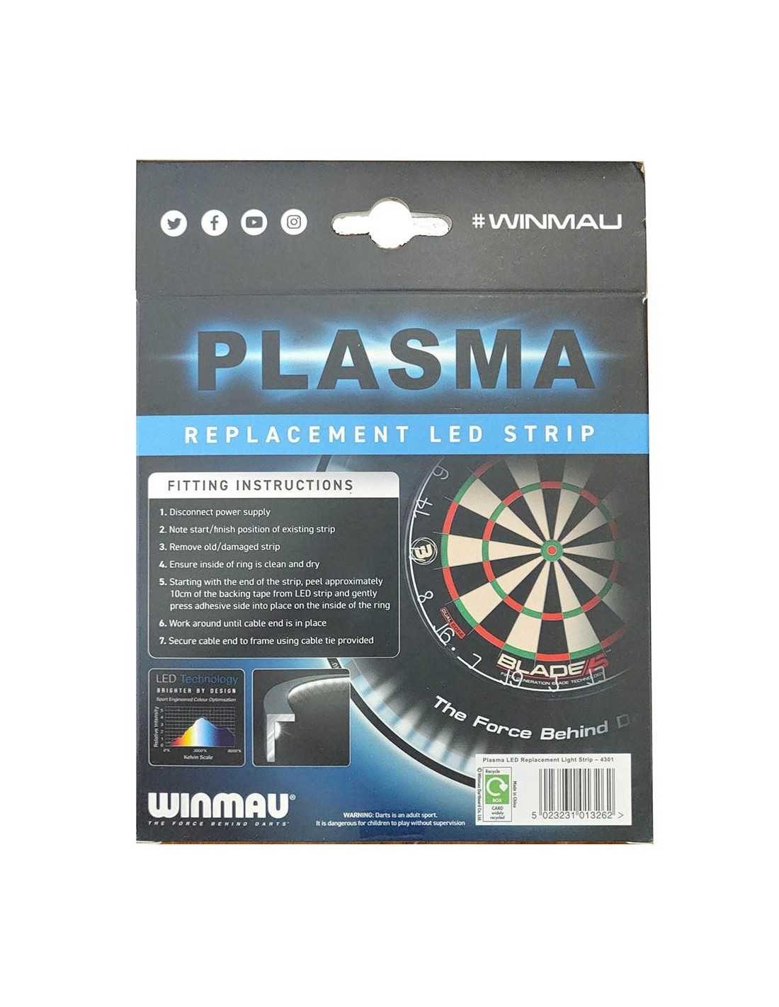 Winmau Dart-Wandschutz Plasma LED-Ersatzlichtleiste