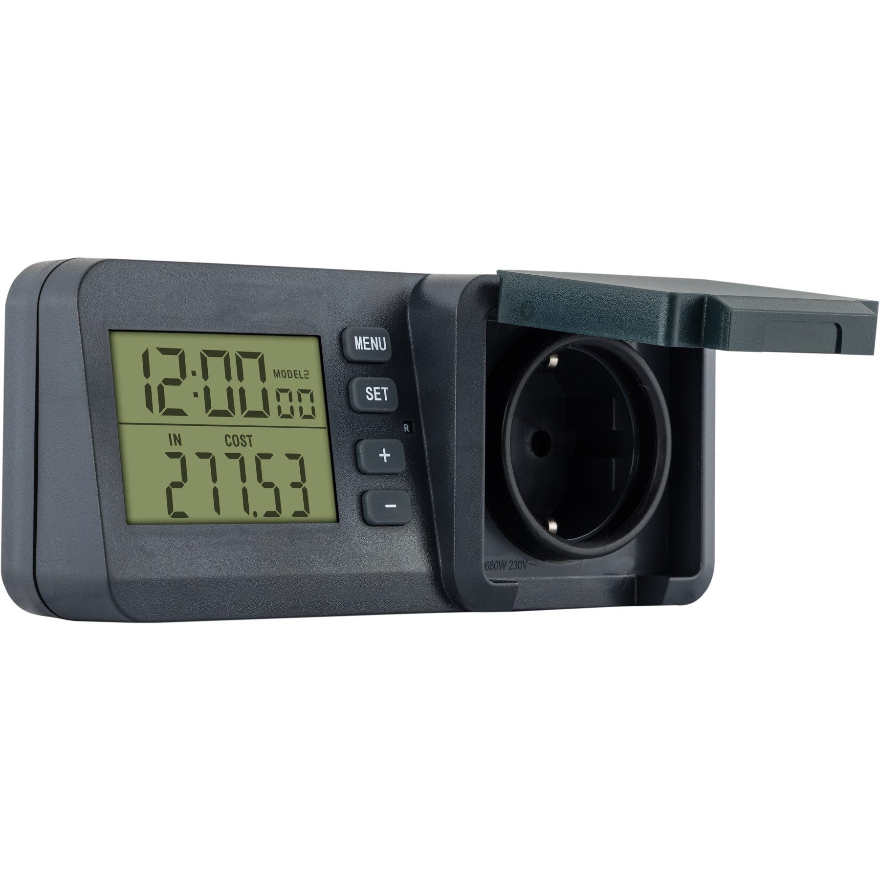 REV Energiekostenmessgerät REV Energiekostenmessgerät EP011CTL-GR, LCD-Display, IP44