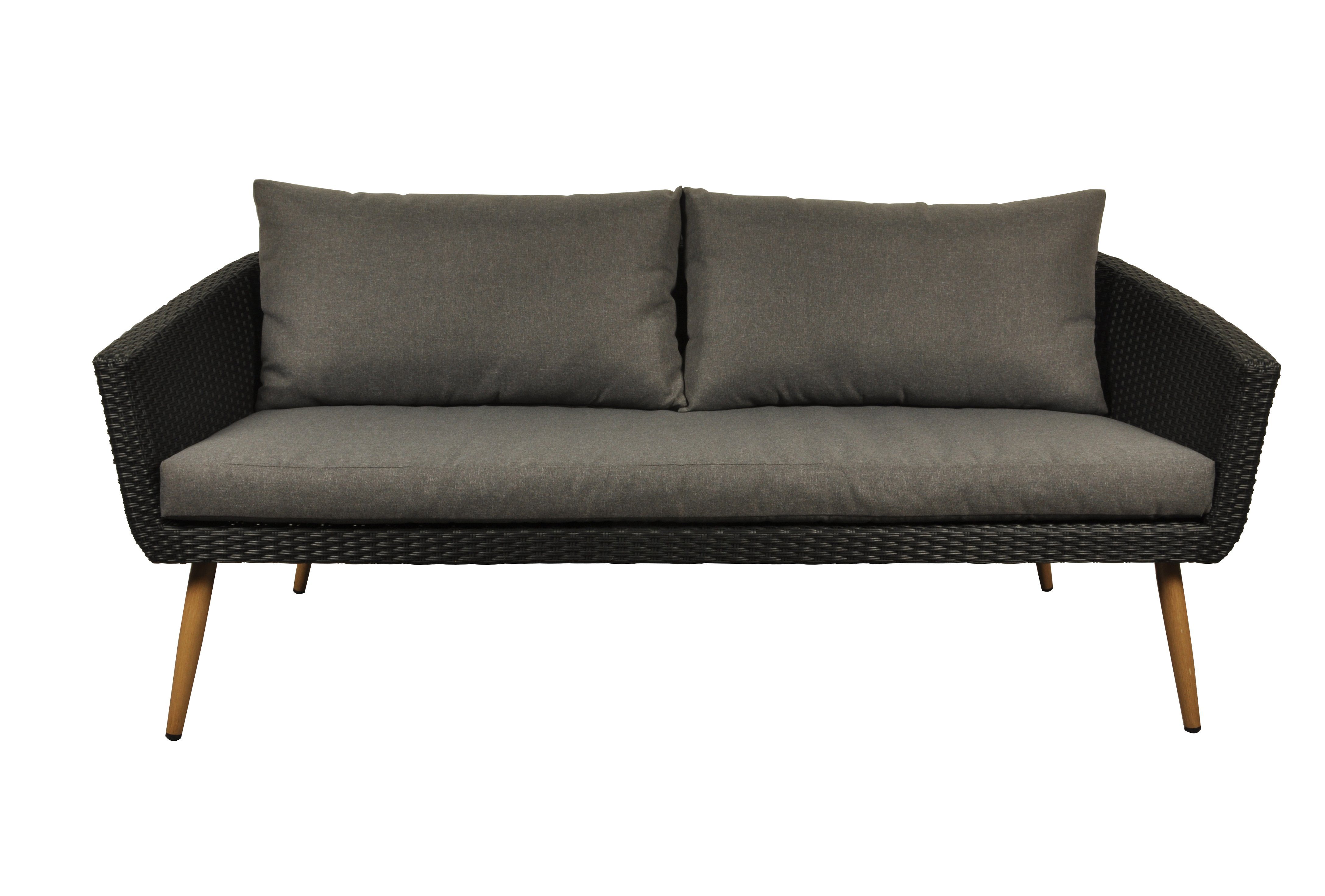 ebuy24 Gartenlounge-Set Accon Garten Lounge Sofa, 3 Personen inkl. Auflage, (1-tlg)