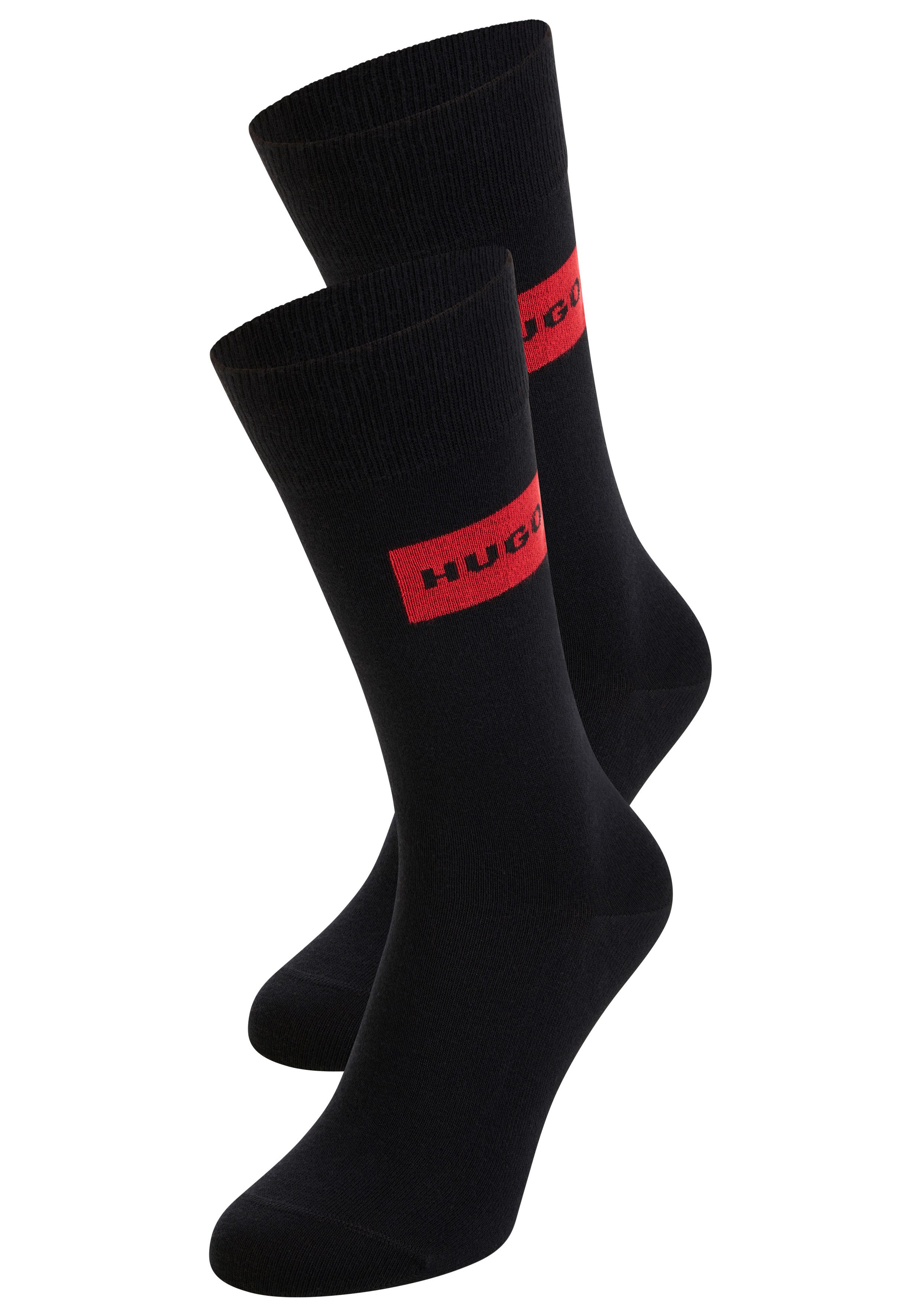 HUGO Socken RED LABEL (2-Paar) mittelhoch, verstärkte Fersen- und Zehenbere günstig online kaufen