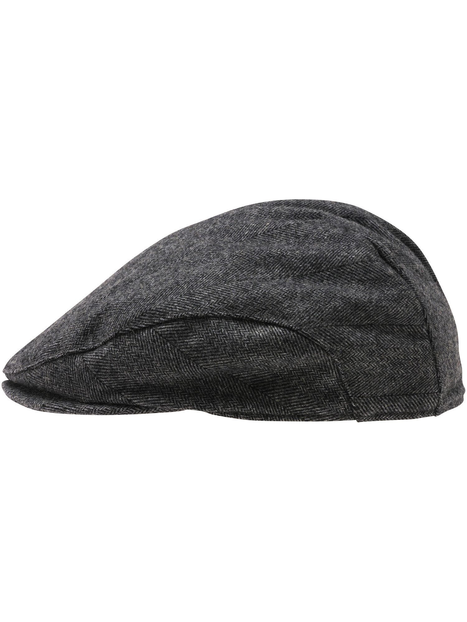 bugatti Flat Cap bugatti Flatcap mit Fischgrät-Design mit Wollanteil