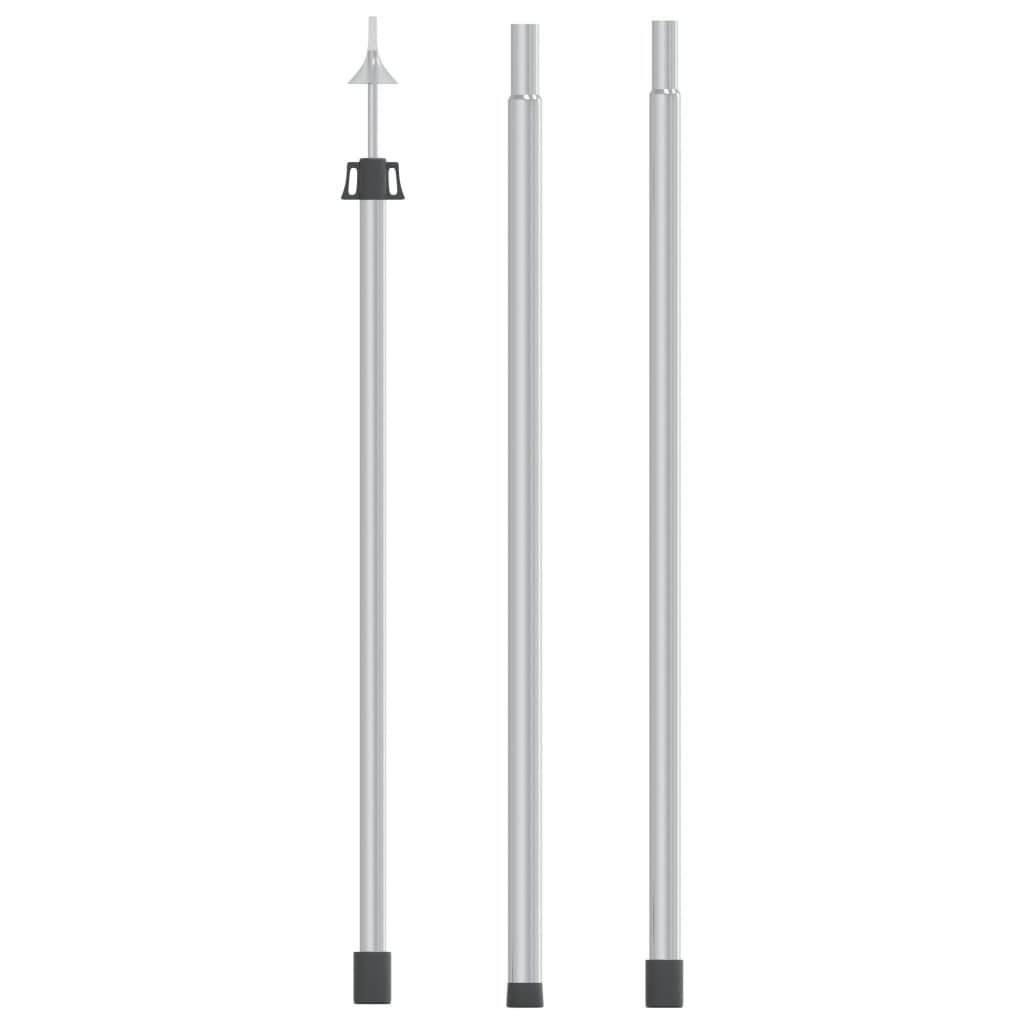 vidaXL Zeltstange Teleskop-Tarpstange 102-260 cm Aluminium, (1-St)
