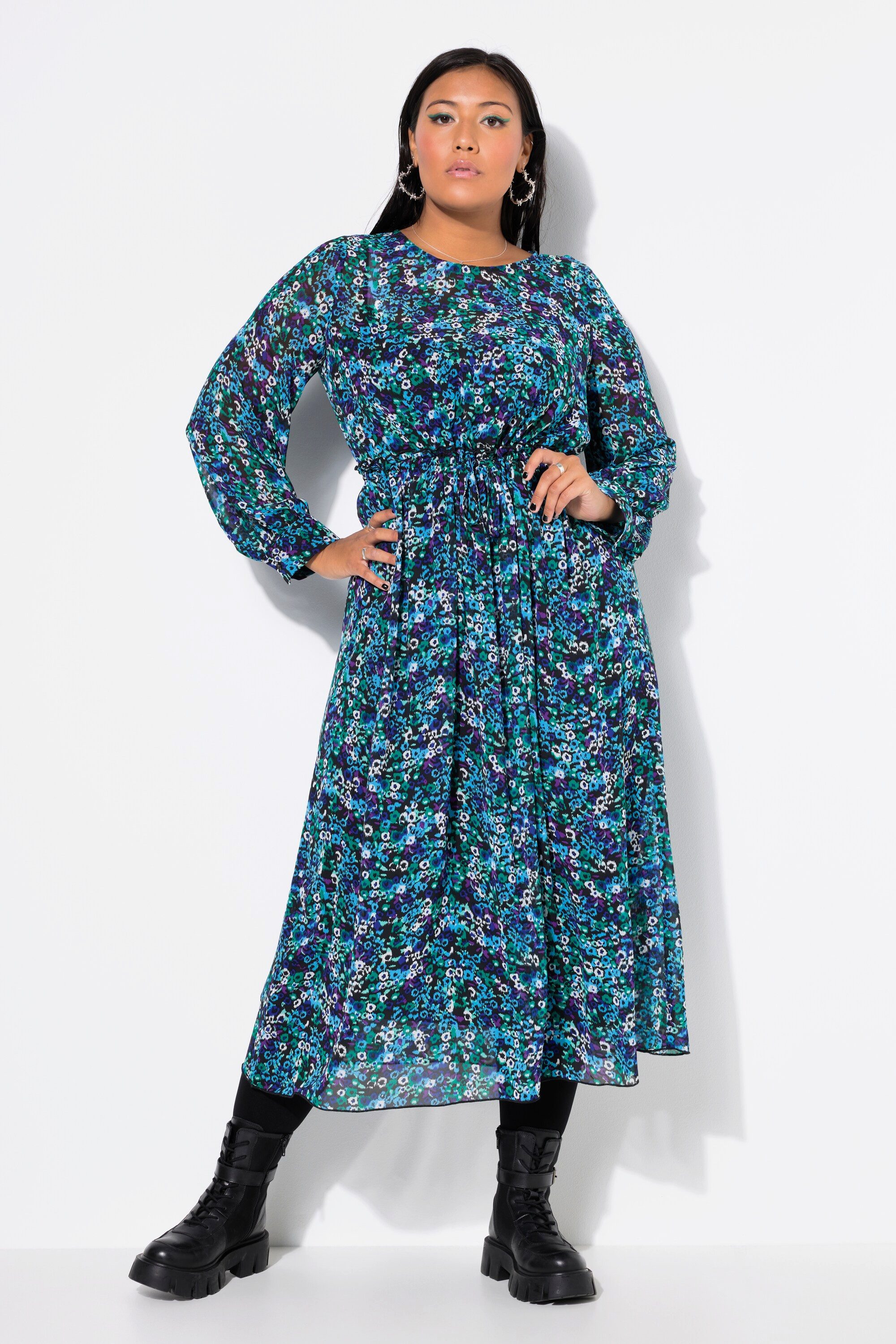Studio Untold Maxikleid Maxikleid A-Line Color-Flowers günstig online kaufen