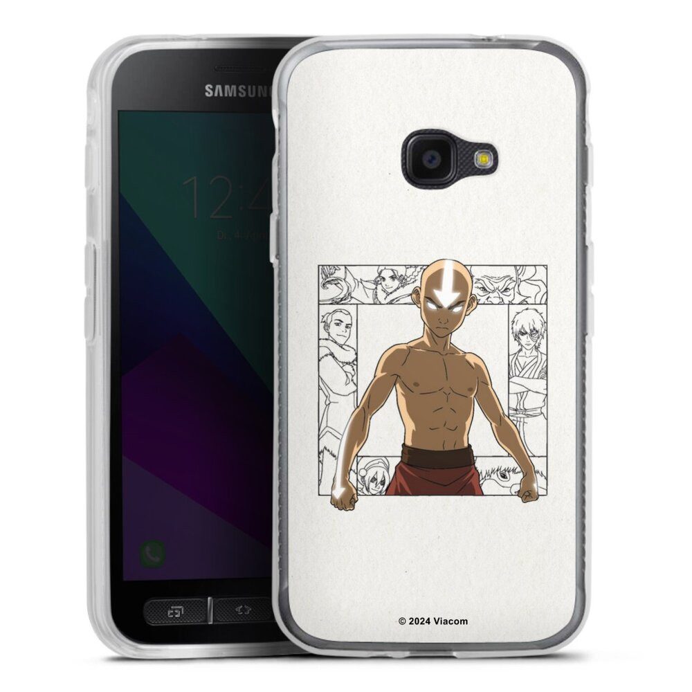 DeinDesign Handyhülle Avatar - Der Herr der Elemente Offizielles Lizenzprodukt Aang, Samsung Galaxy Xcover 4s Silikon Hülle Bumper Case Handy Schutzhülle