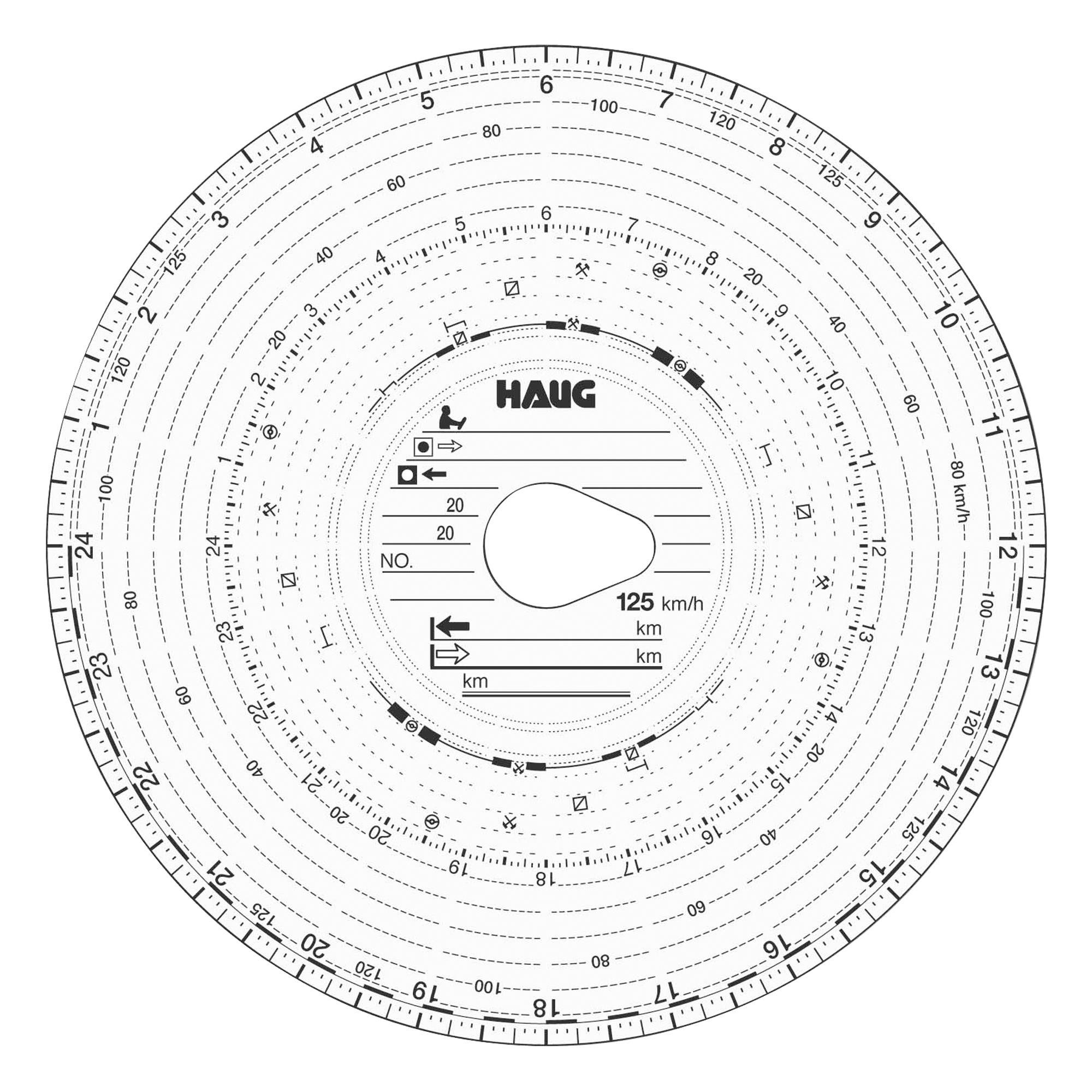 RNK Formularblock RNK Tachoscheibe 125 km/h Kombi 100St