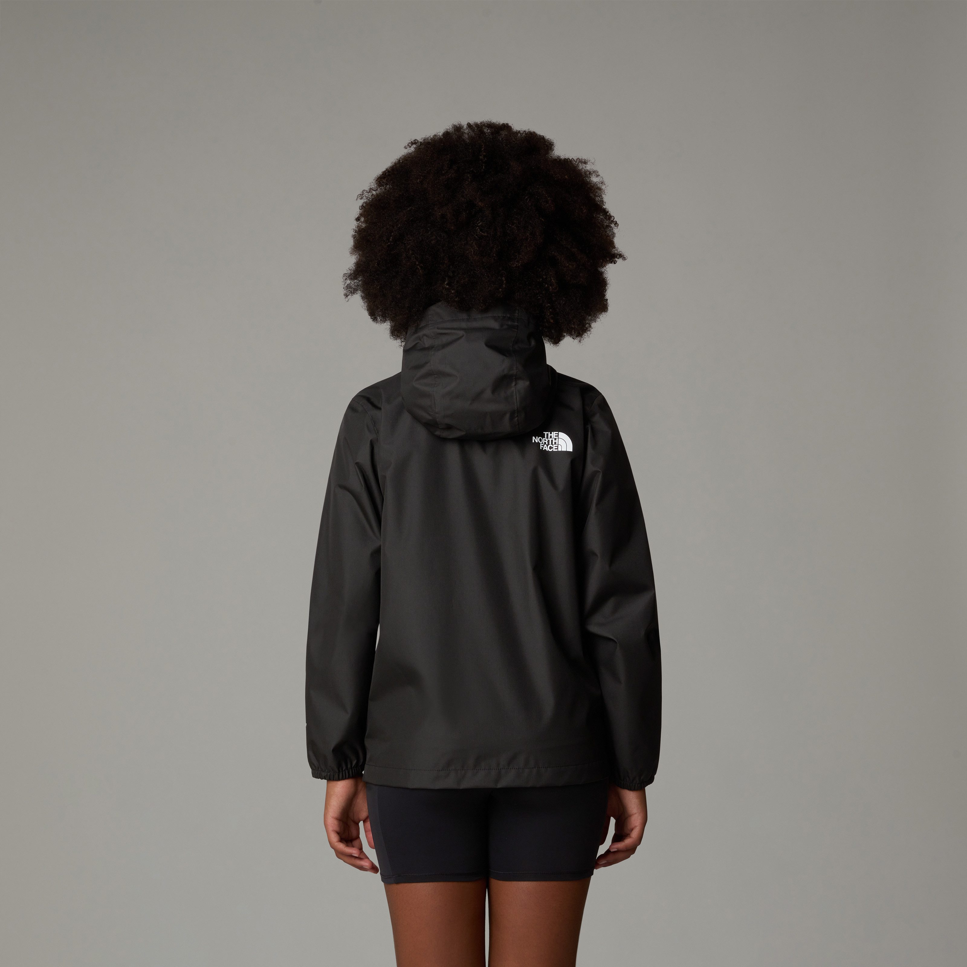 The North Face Regenjacke TEEN ZIPLINE RAIN JACKET für Jugendliche, mit fester Kapuze, mit RV-Garage