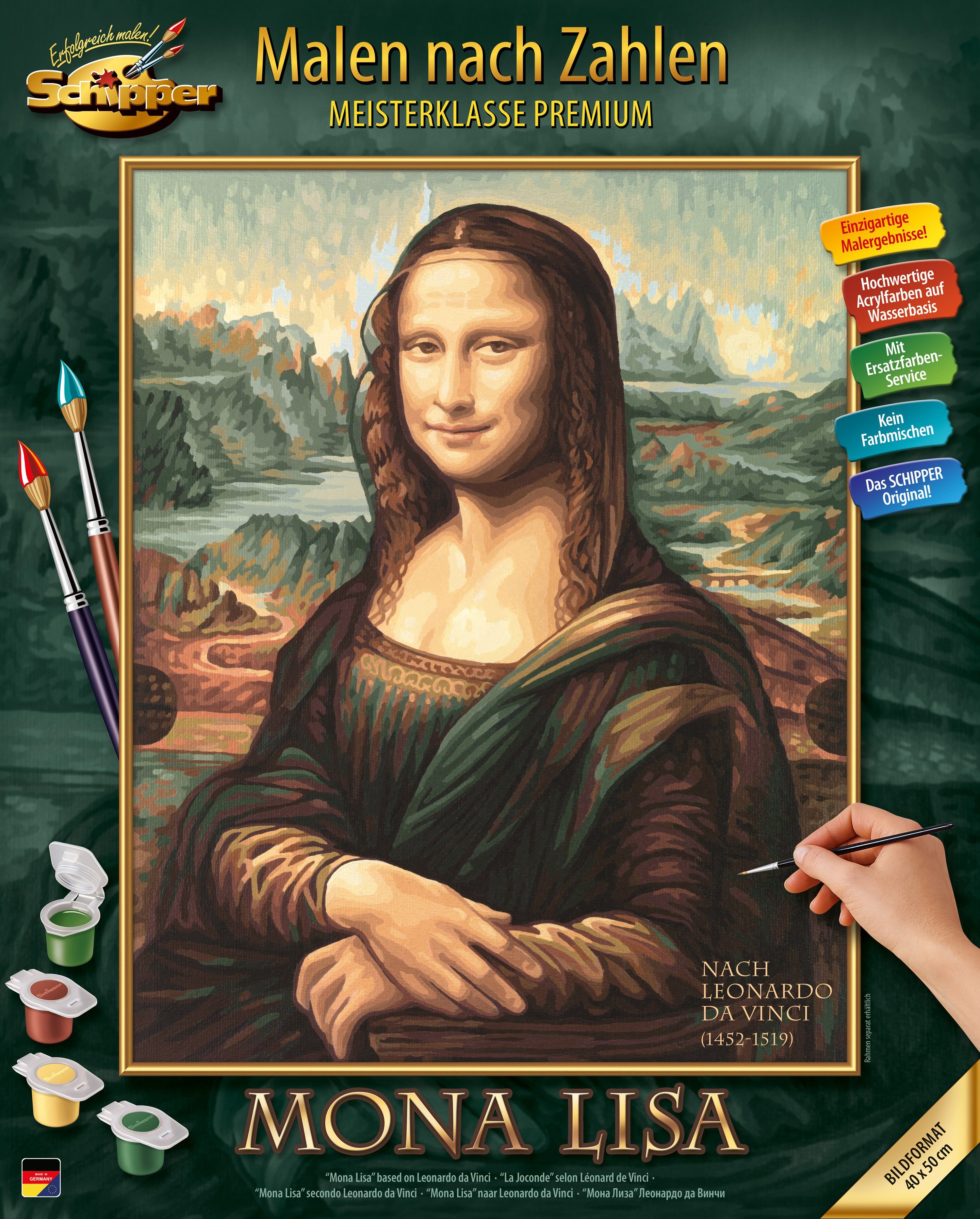 Schipper Раскрась по номерам Meisterklasse Premium - Mona Lisa, Made in Germany