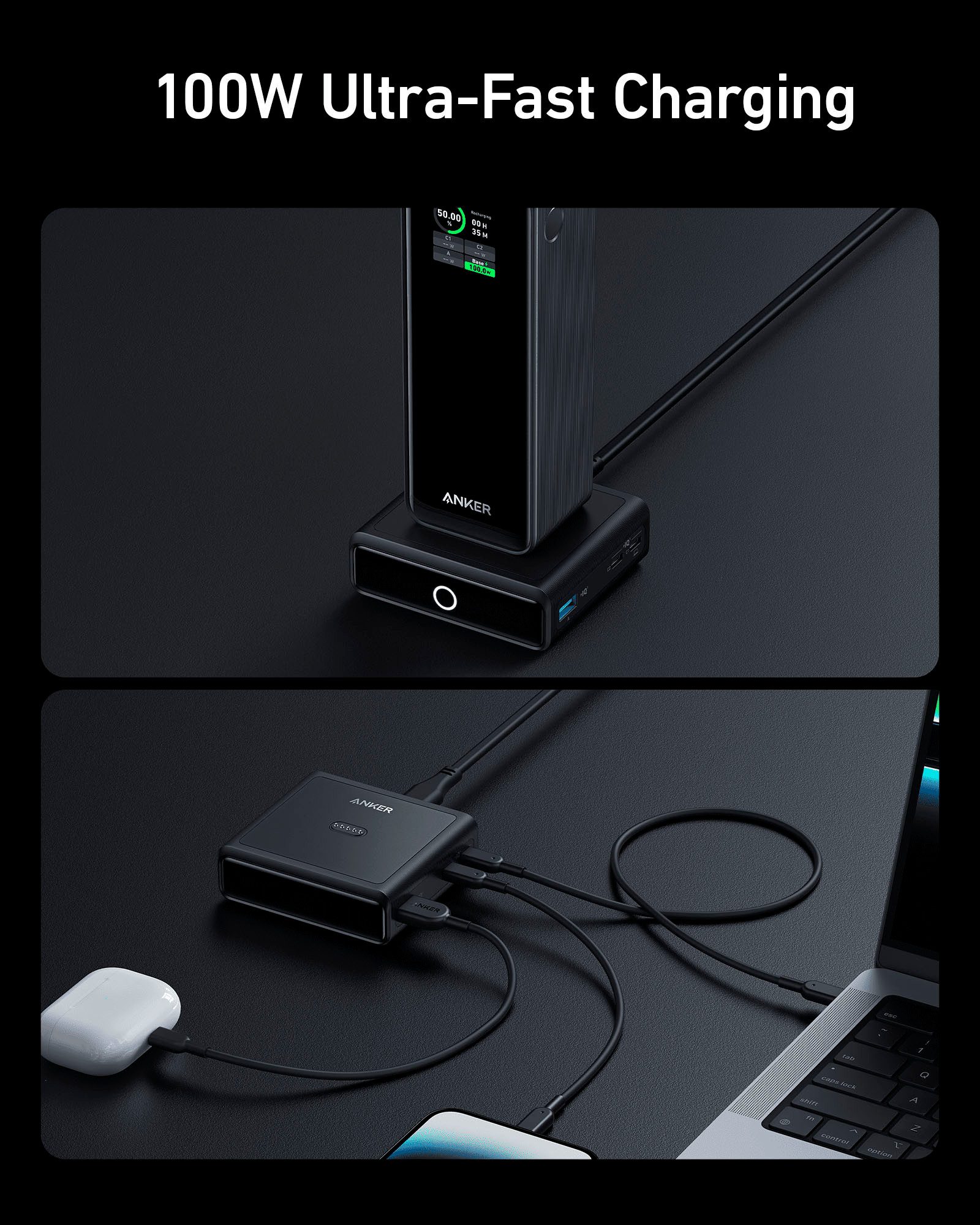 Anker 100W für Prime Power Bank EU-Stecker Ladestation – Bild 4 von 5