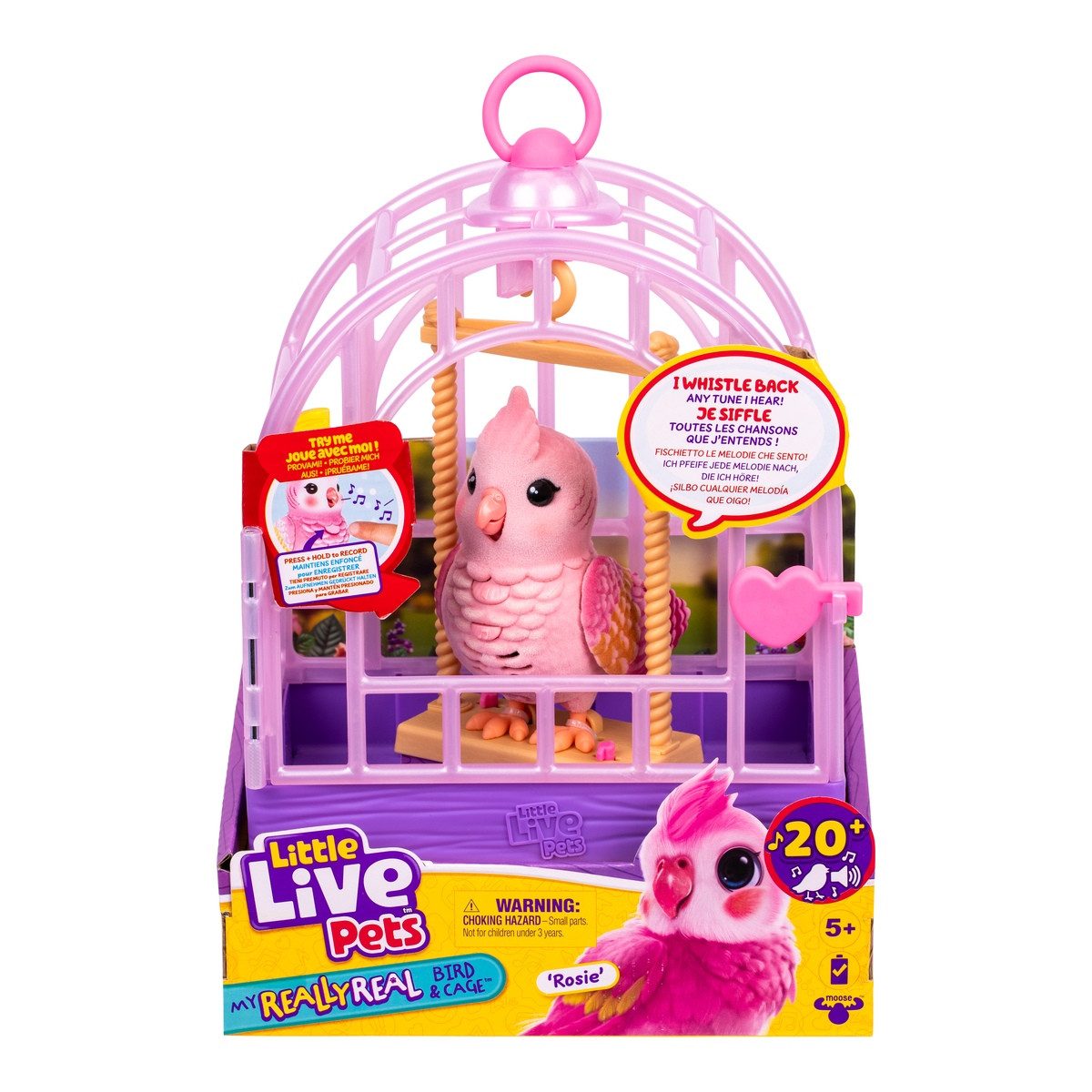 Moose Toys Eieruhr Little Live Pets My Really Real Bird and Cage - Rosie