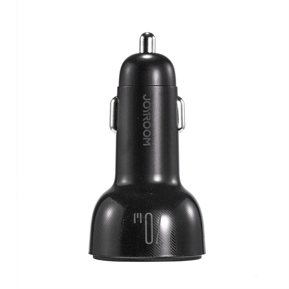 JOYROOM Autoladegerät USB-C-Ladegerät Schnellladegerät KFZ-Adapter Zigarettenanzünder zu USB-A, USB-C, 70 W, 3 Anschlüsse, Schnellladen, LED, Schutzchip