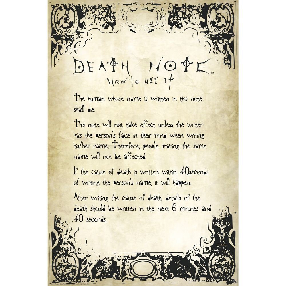 Death Note Poster