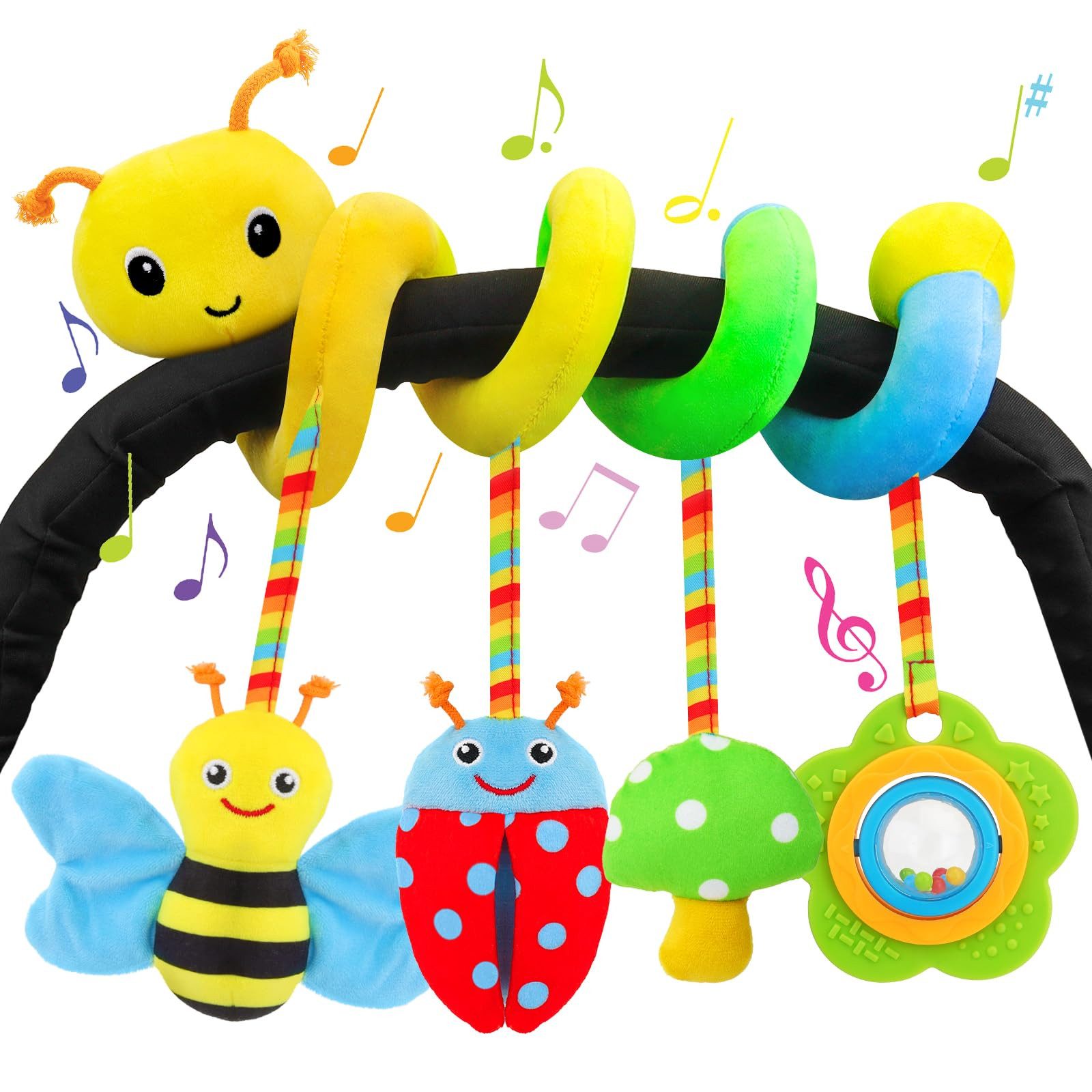 CLTYQ Kinderwagenkette Baby-Autositz-Spielzeug,Spiral-Activity,Baby Kinderw günstig online kaufen