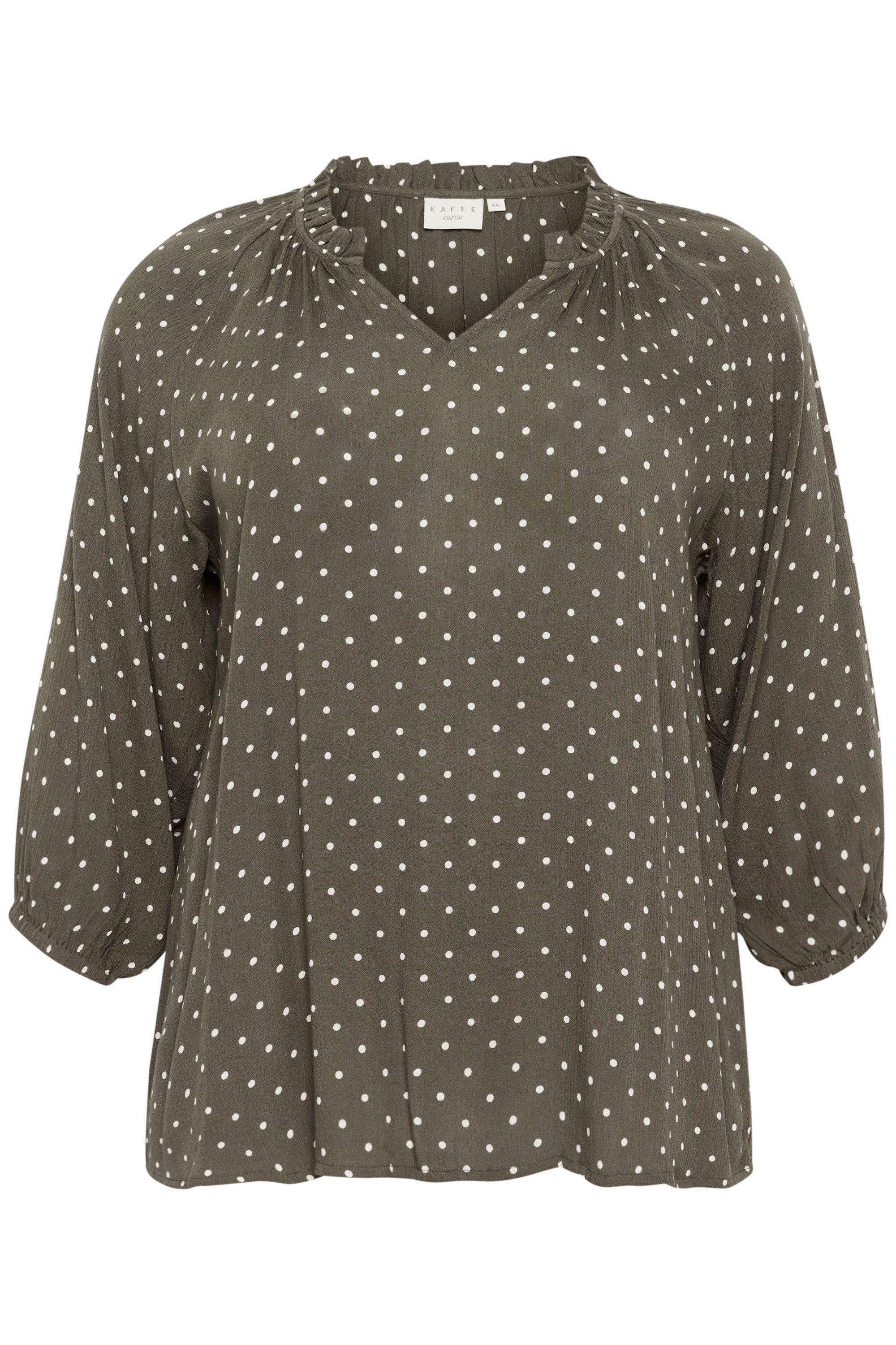 KAFFE Curve Langarmbluse Langarm-Bluse KCbetty Große günstig online kaufen