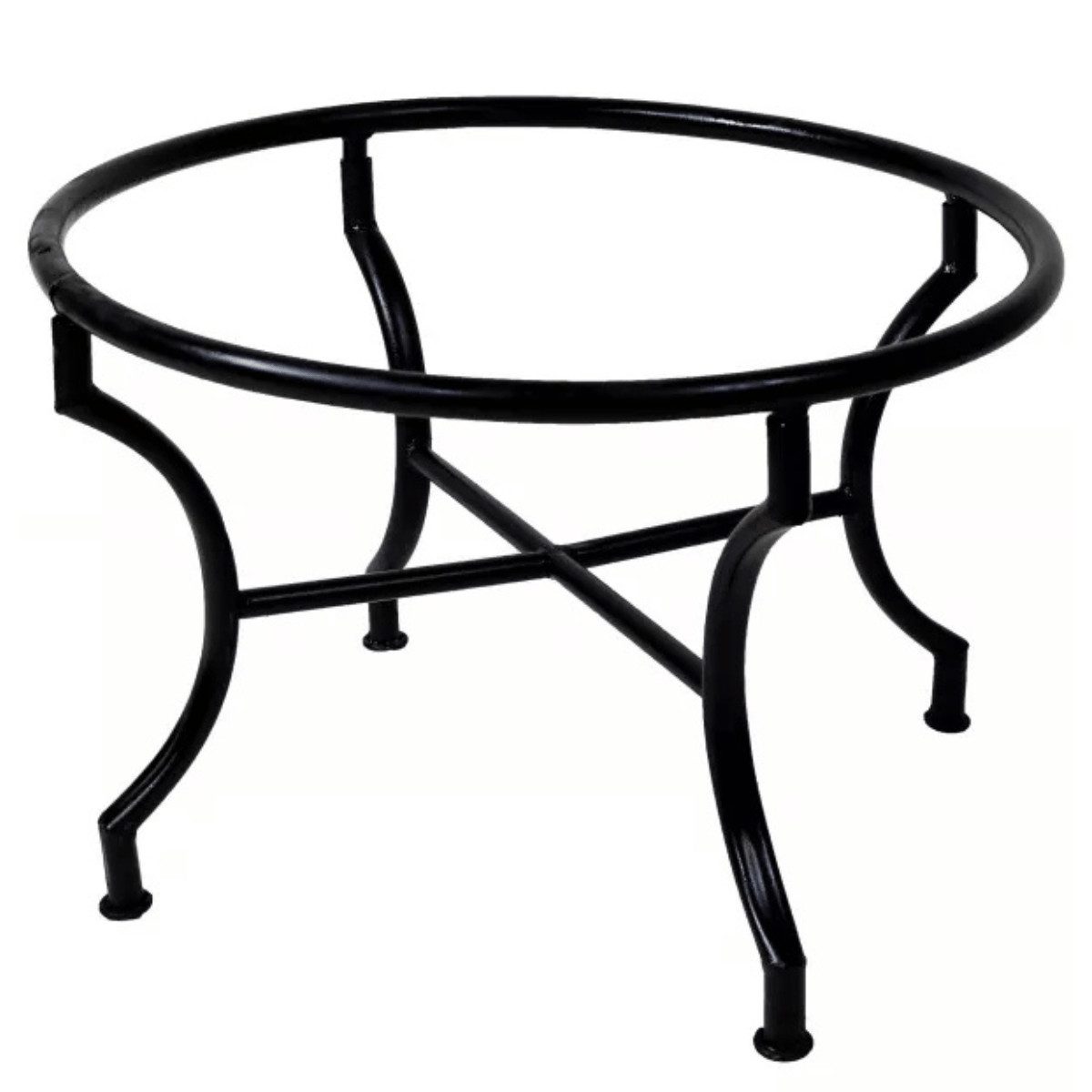 Marrakesch Orient & Mediterran Interior Tischgestell Mosaiktisch-Gestell edel aus Eisen in Schwarz 100 cm rund, 45 cm hoch (1-St)