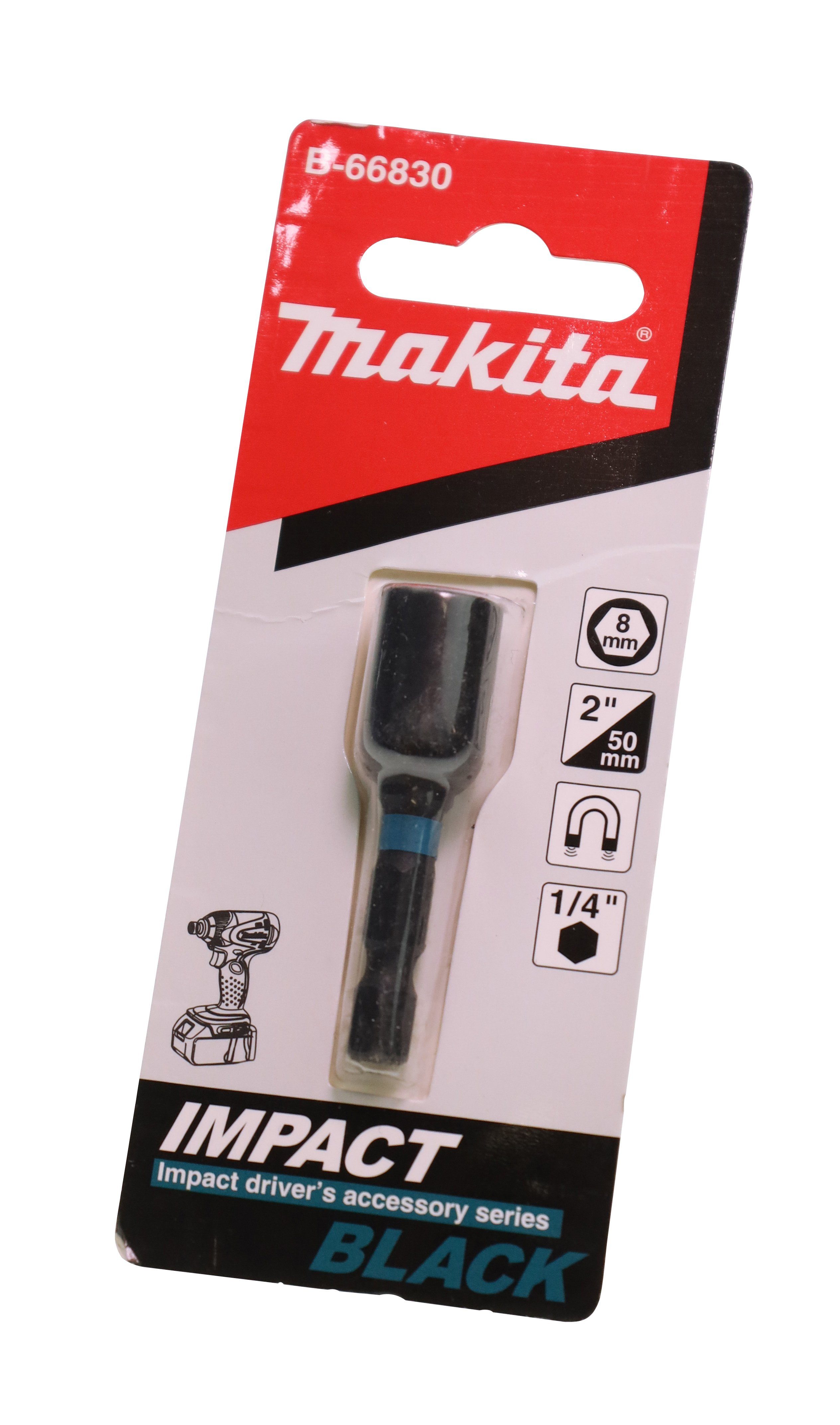 mit 1/4" Makita B-66830 Makita Schla Bohrer- Steckschlüssel SW8 Sechskantaufnahme und für Bit-Set