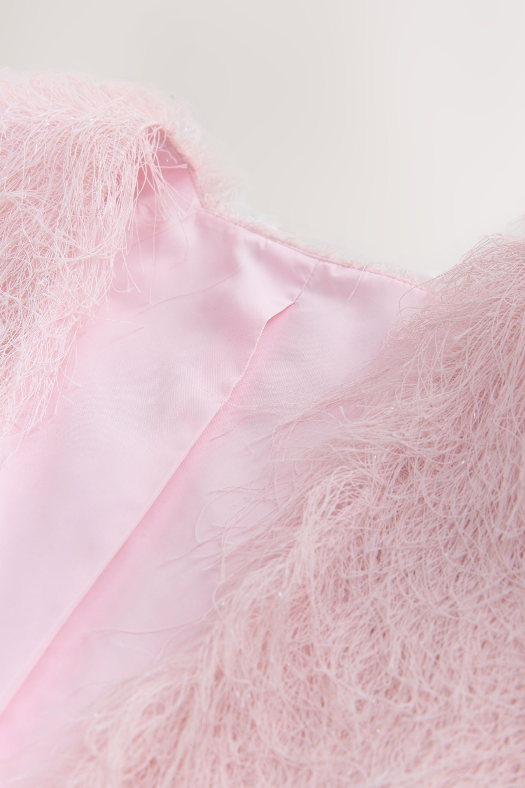 Next Bolero Verkürzter Cover-up in Federn-Optik (1-tlg)