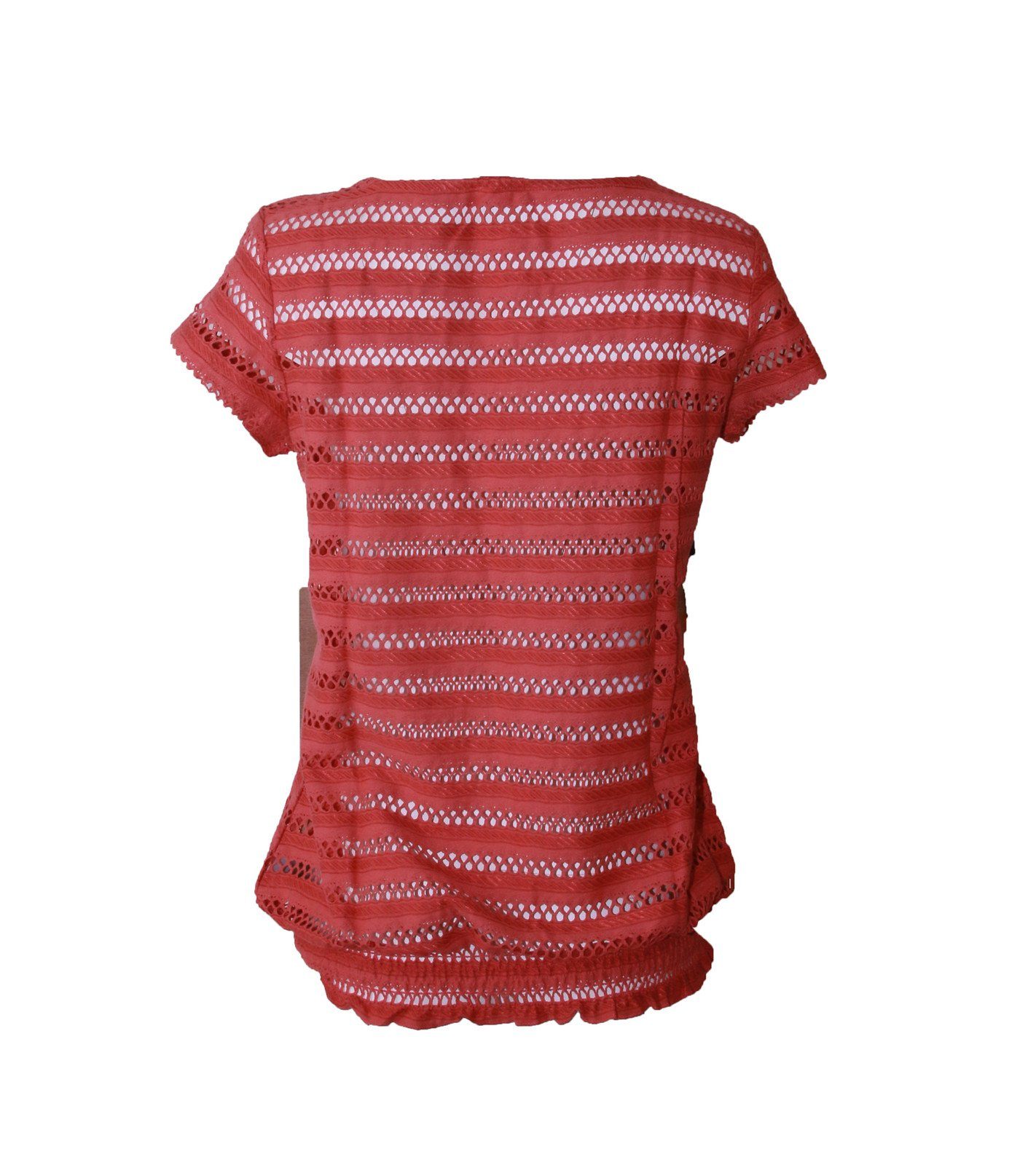Tom Tailor Shirt met print lichtgrijs-rood gestippeld casual uitstraling Mode Shirts Shirts met print 