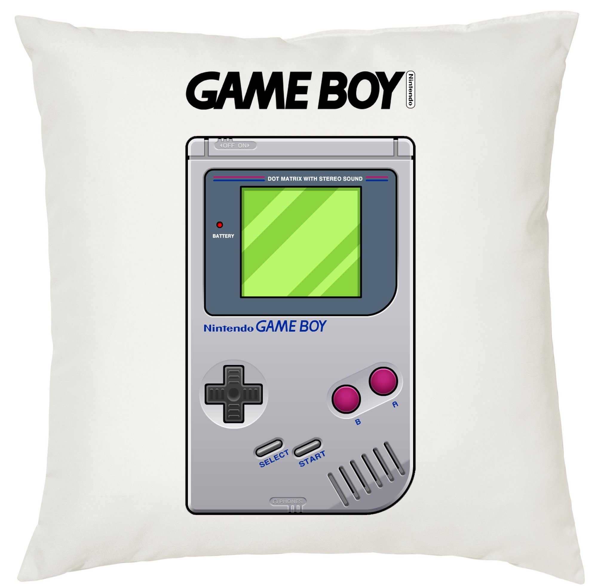 Blondie & Brownie Dekokissen Game Boy Retro Nintendo Konsole Gaming mit Füllung