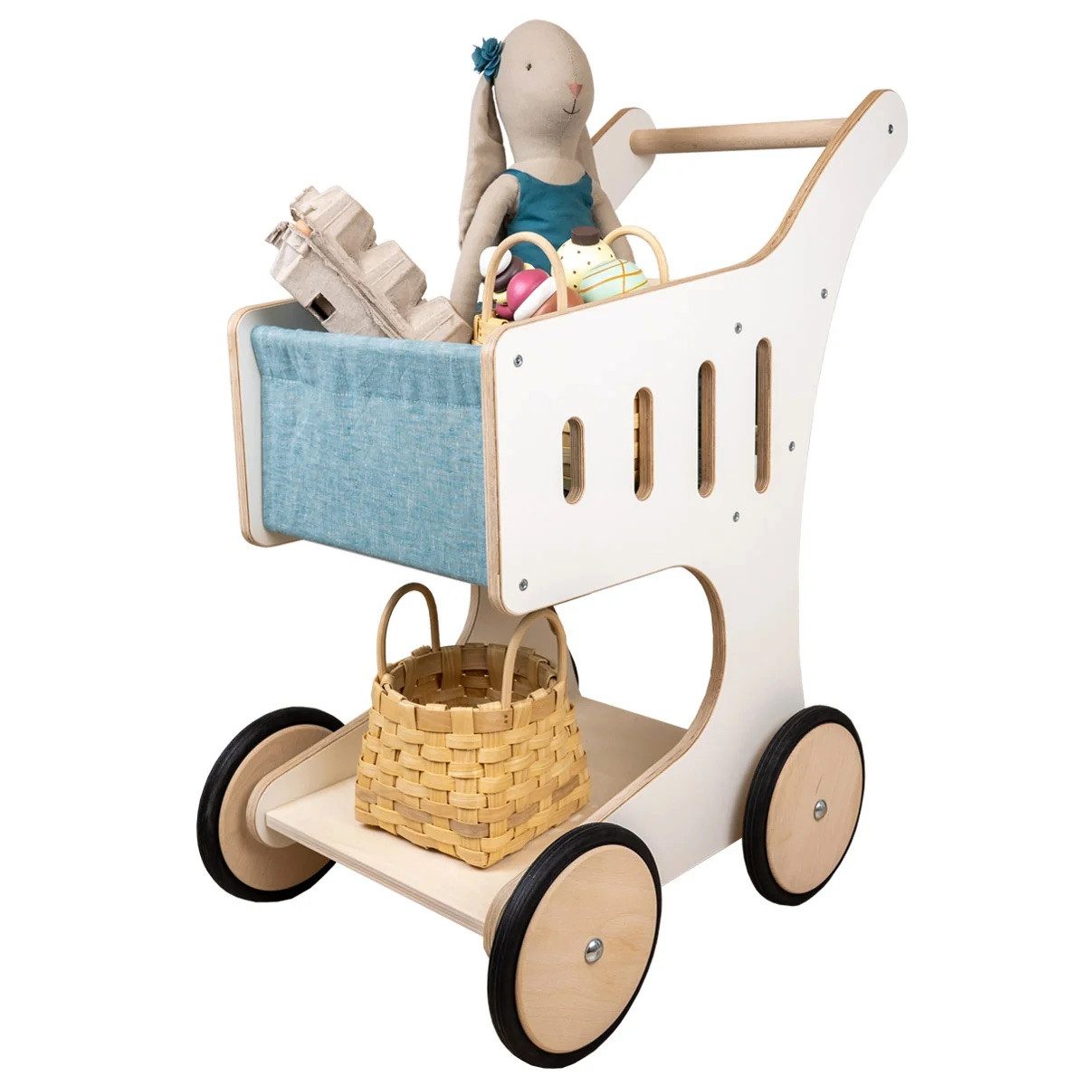 Meppi Spiel-Einkaufswagen Lollipop aus Holz