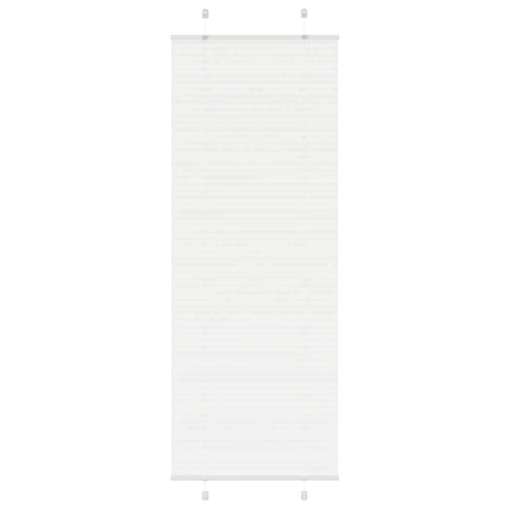 vidaXL Jalousie 80 x 200 cm Jalousie Plissee Weiß 80x200 cm aus Polyester für elegante